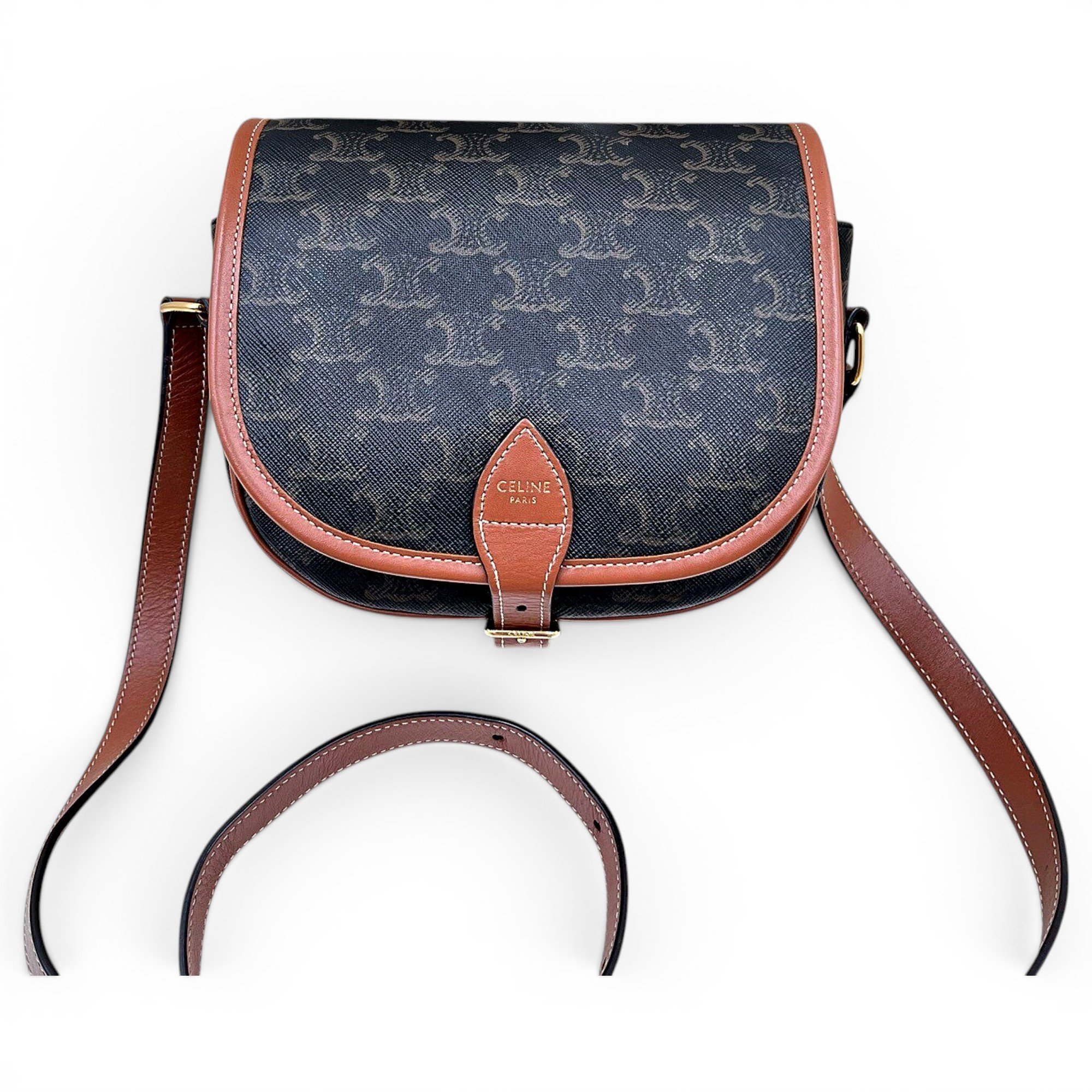 Folco leather crossbody bag