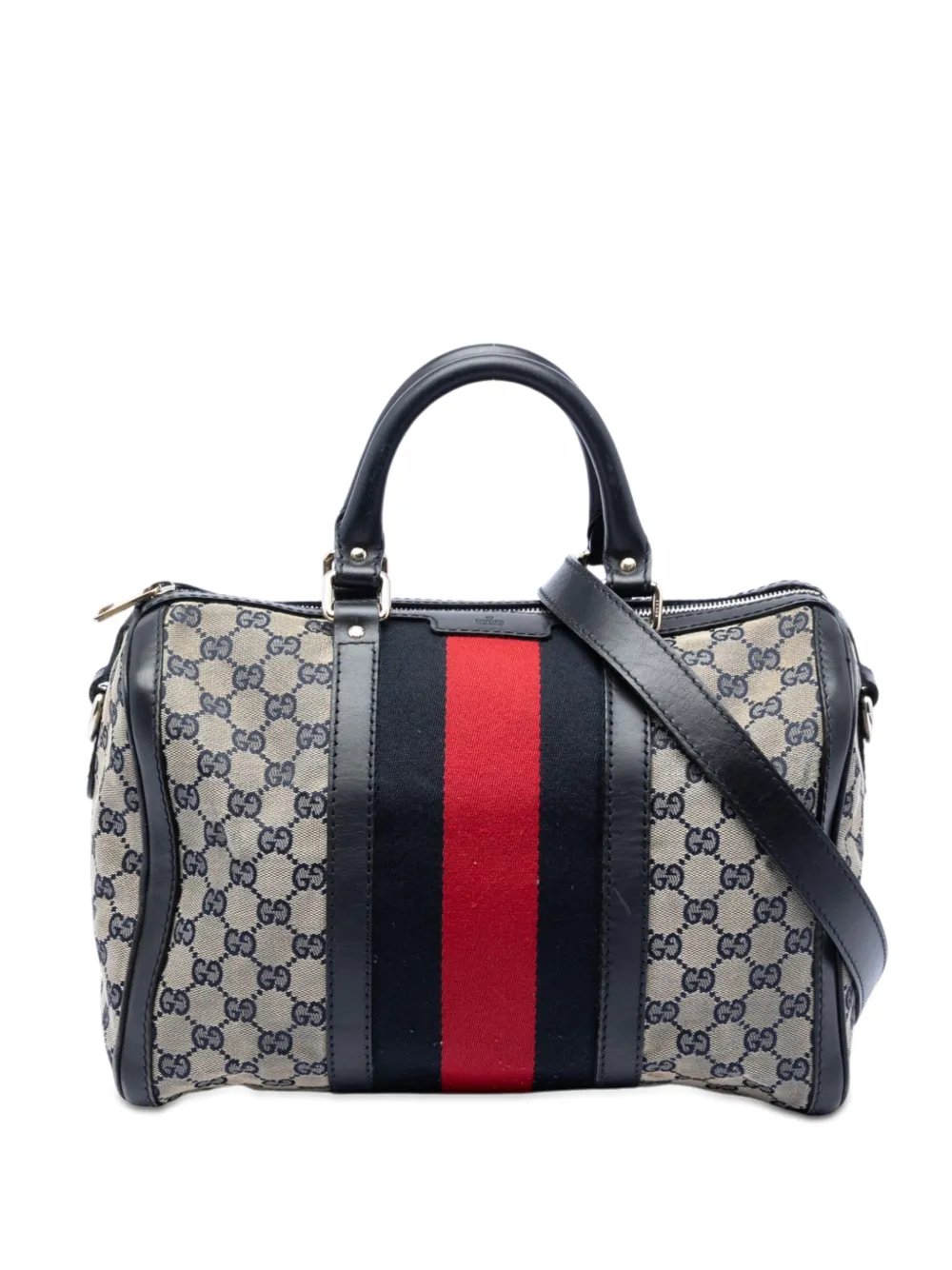 2016-2026 Medium GG Canvas Web Joy Boston Bag satchel