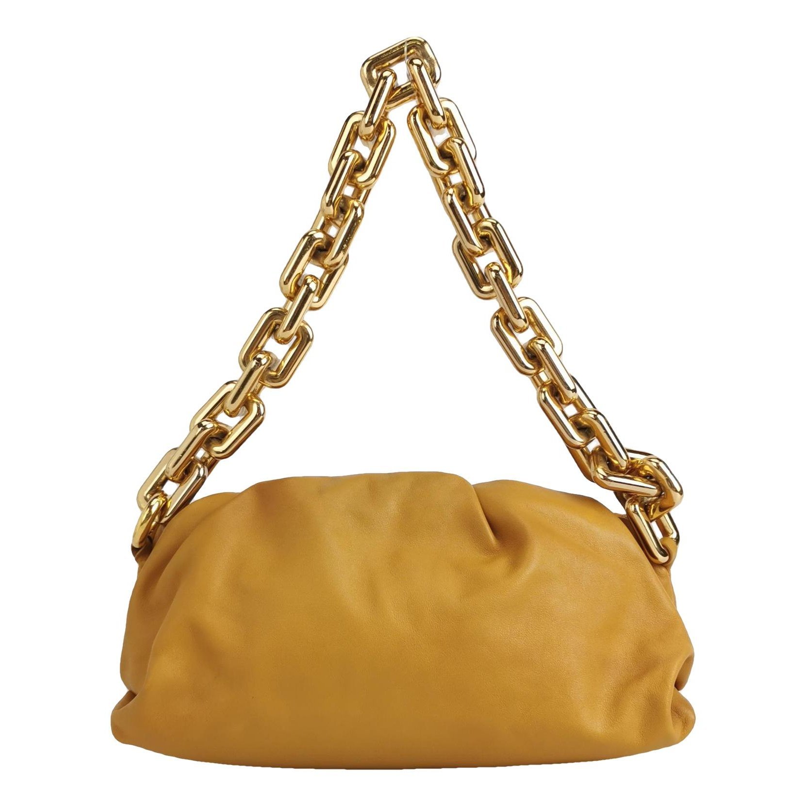 Pouch leather handbag