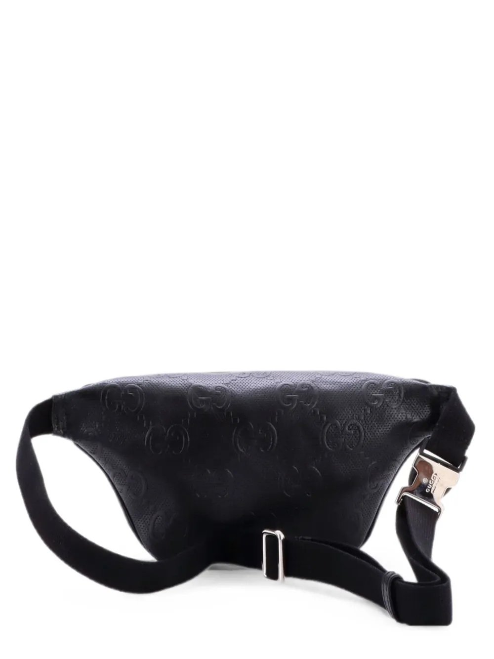 GG Embossed Perforated Leather Small belt bag