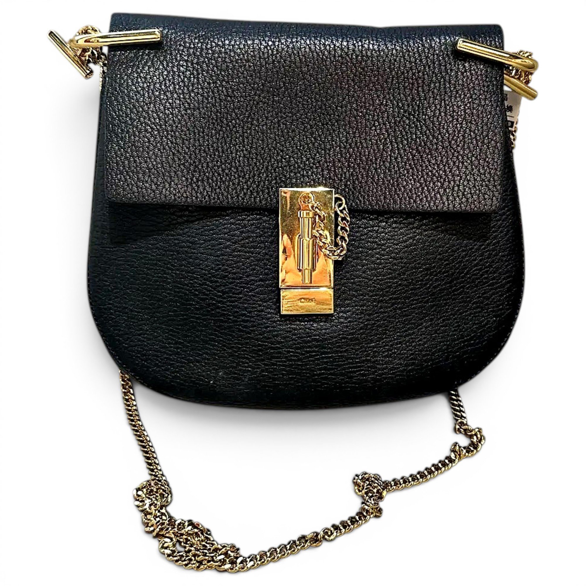 Drew leather handbag
