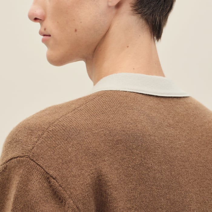 Caramel "Detail Colore" Buttoned Cardigan