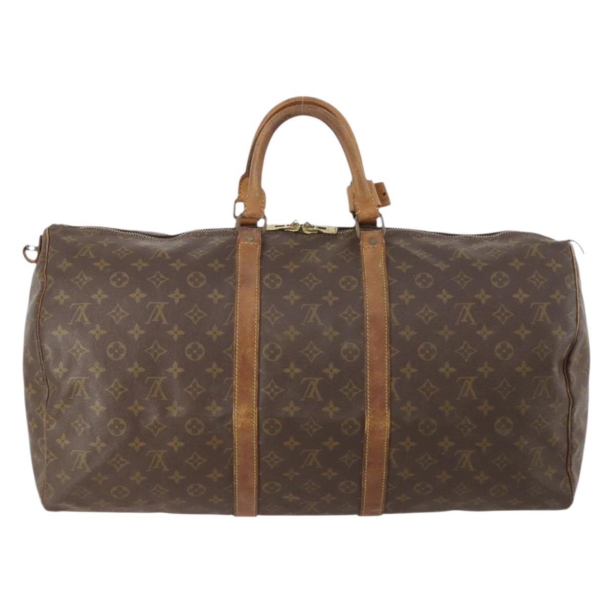 Keepall leather travel bag