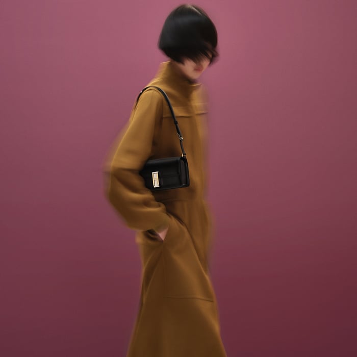 黒 バッグ 《マレット》