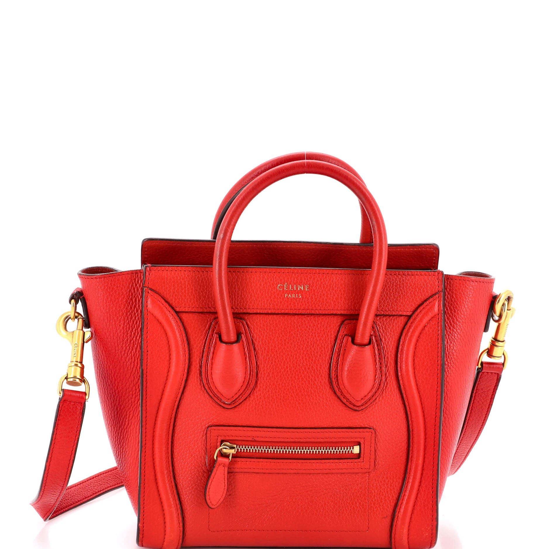Luggage Bag Grainy Leather Nano