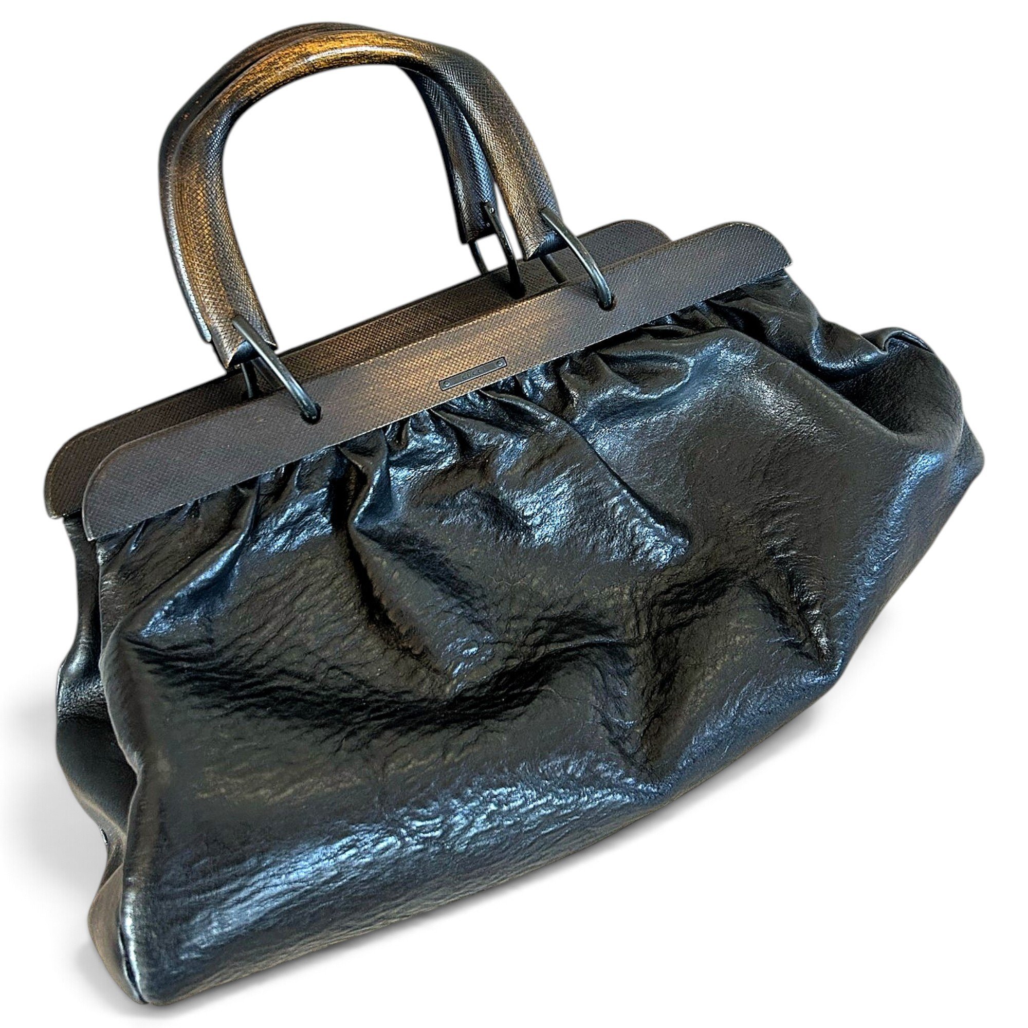 Bamboo Bullet leather handbag