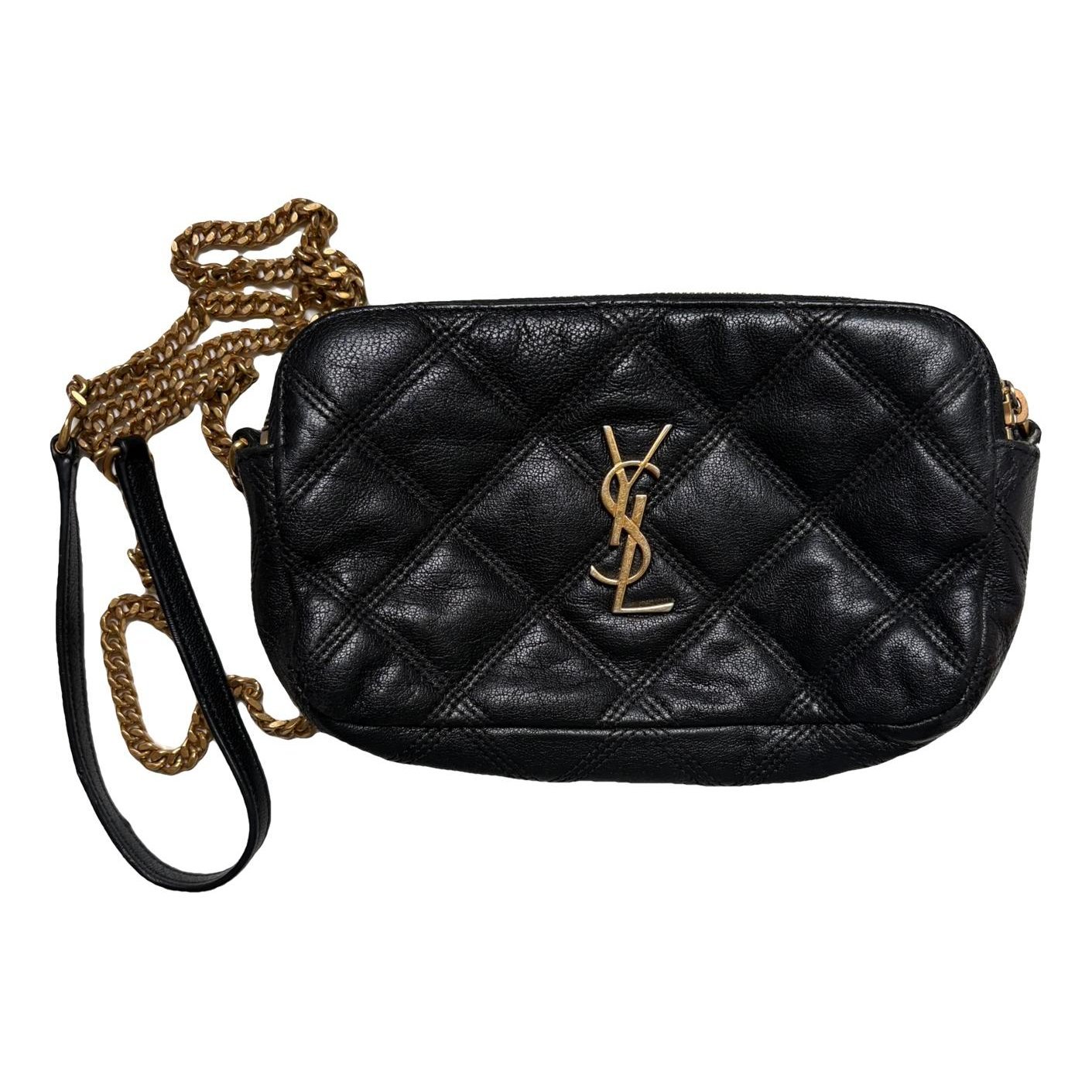 Lulu leather clutch bag