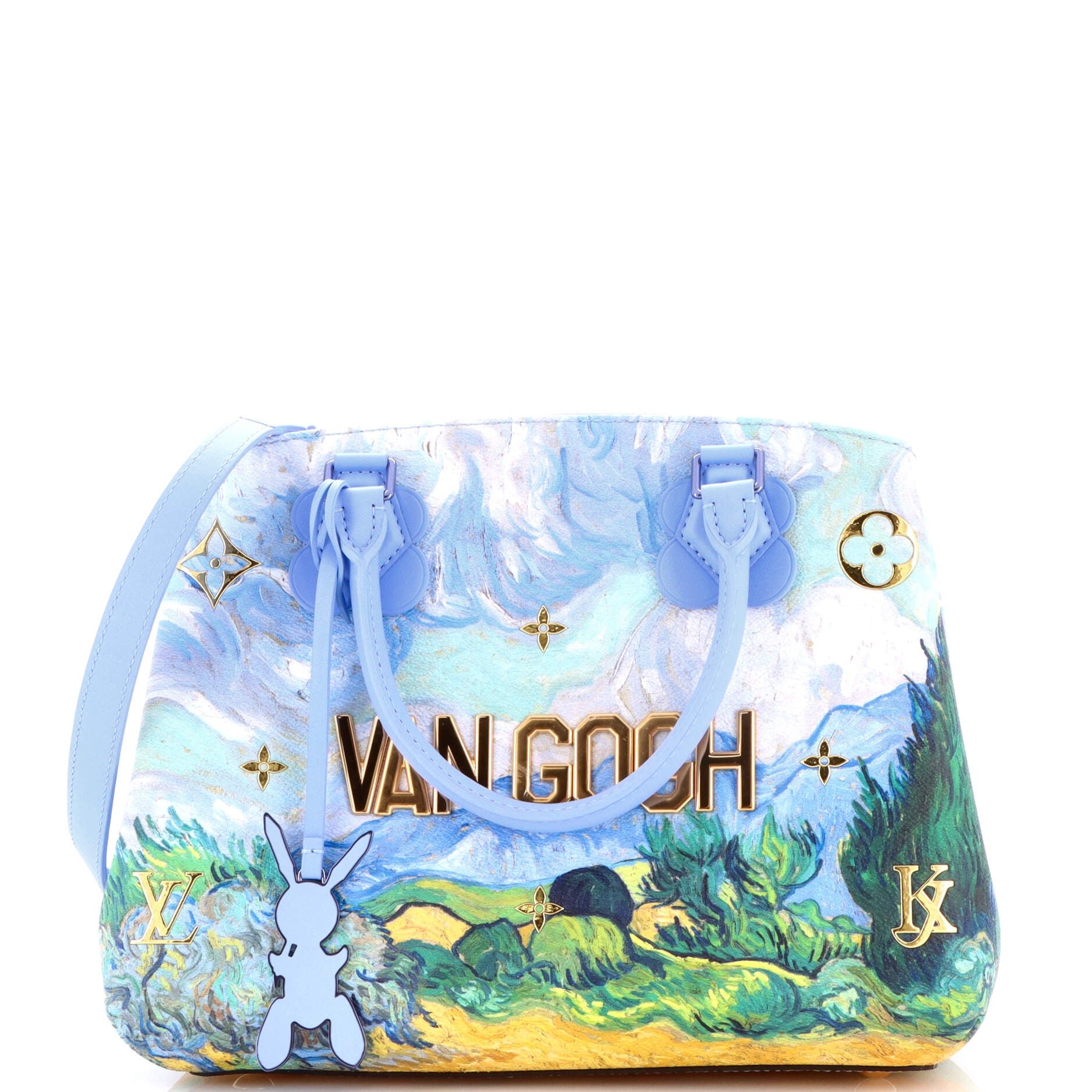 Montaigne Handbag Limited Edition Jeff Koons Van Gogh Print Canvas MM