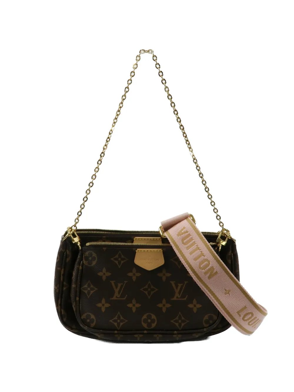 Multi Pochette logo shoulder bag