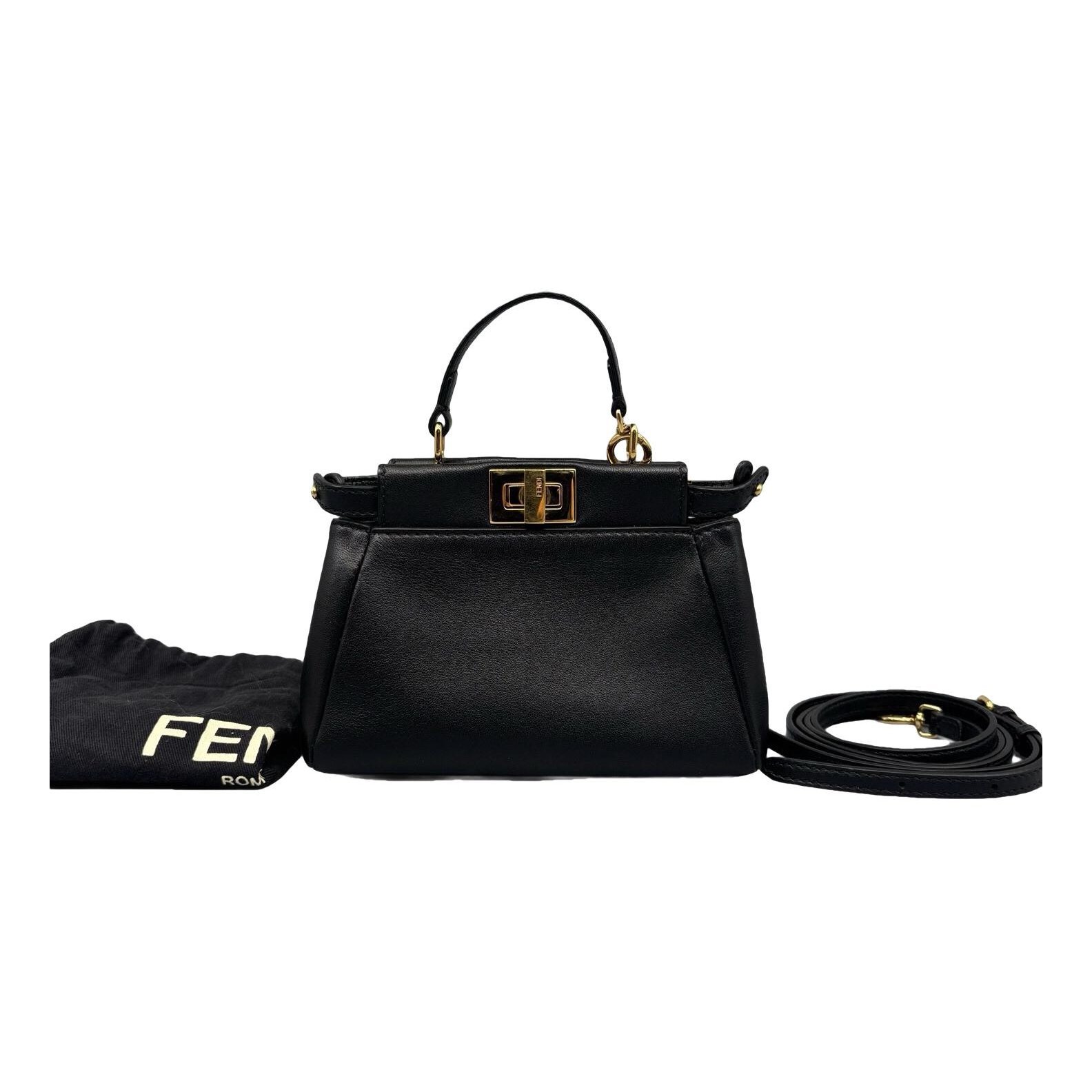 Peekaboo leather handbag