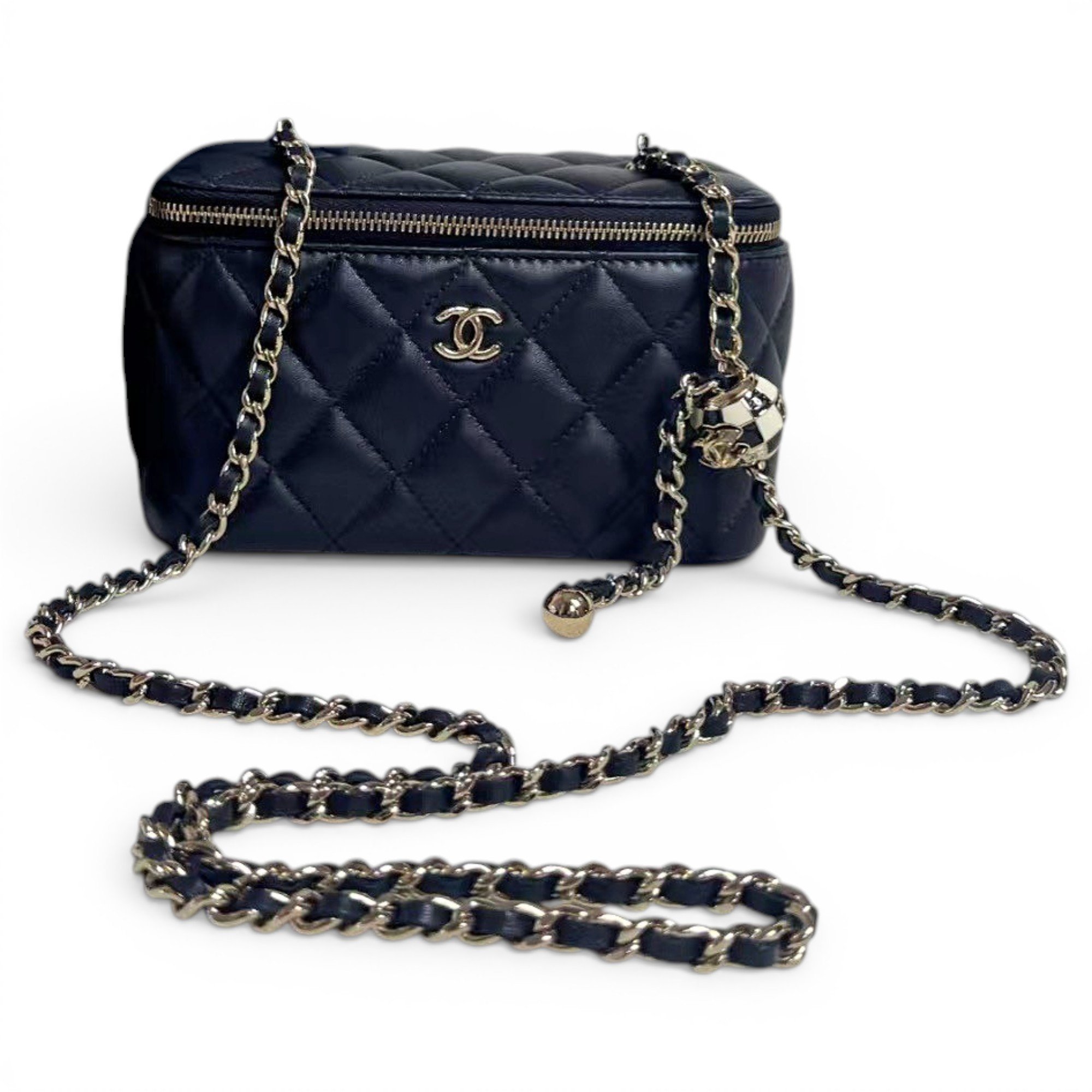 Trendy CC Vanity leather handbag