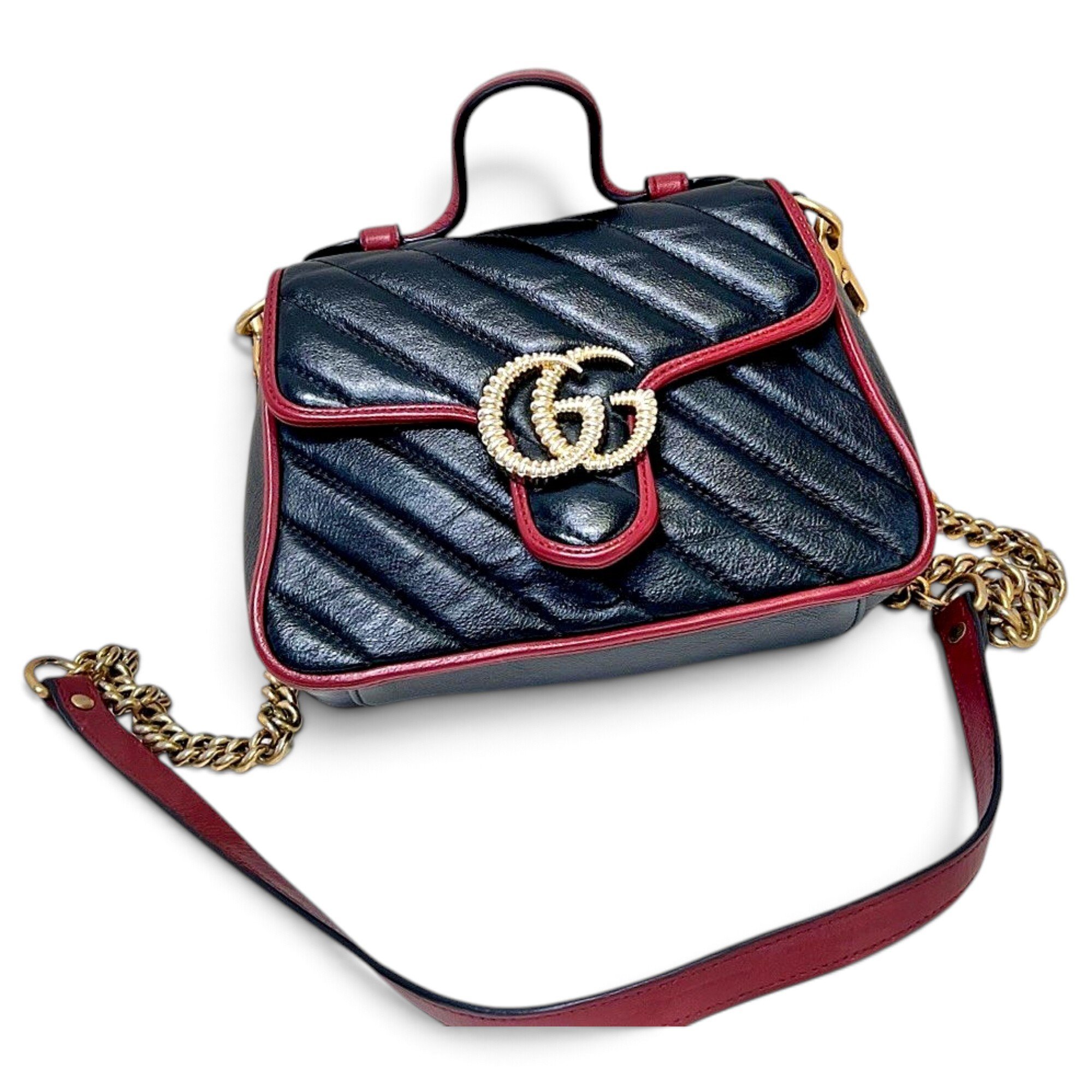 GG Marmont Flap leather handbag