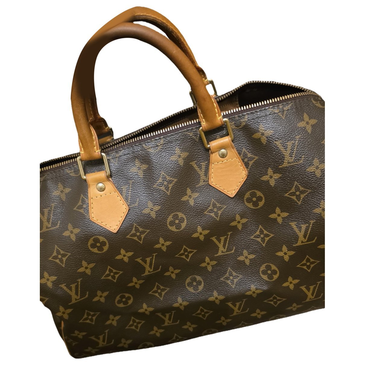Speedy leather handbag