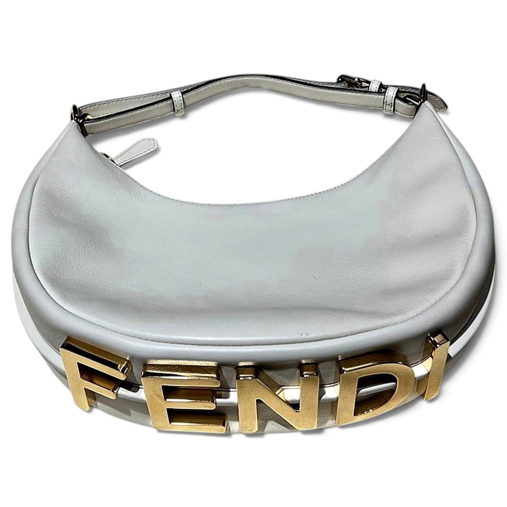 Fendigraphy leather handbag