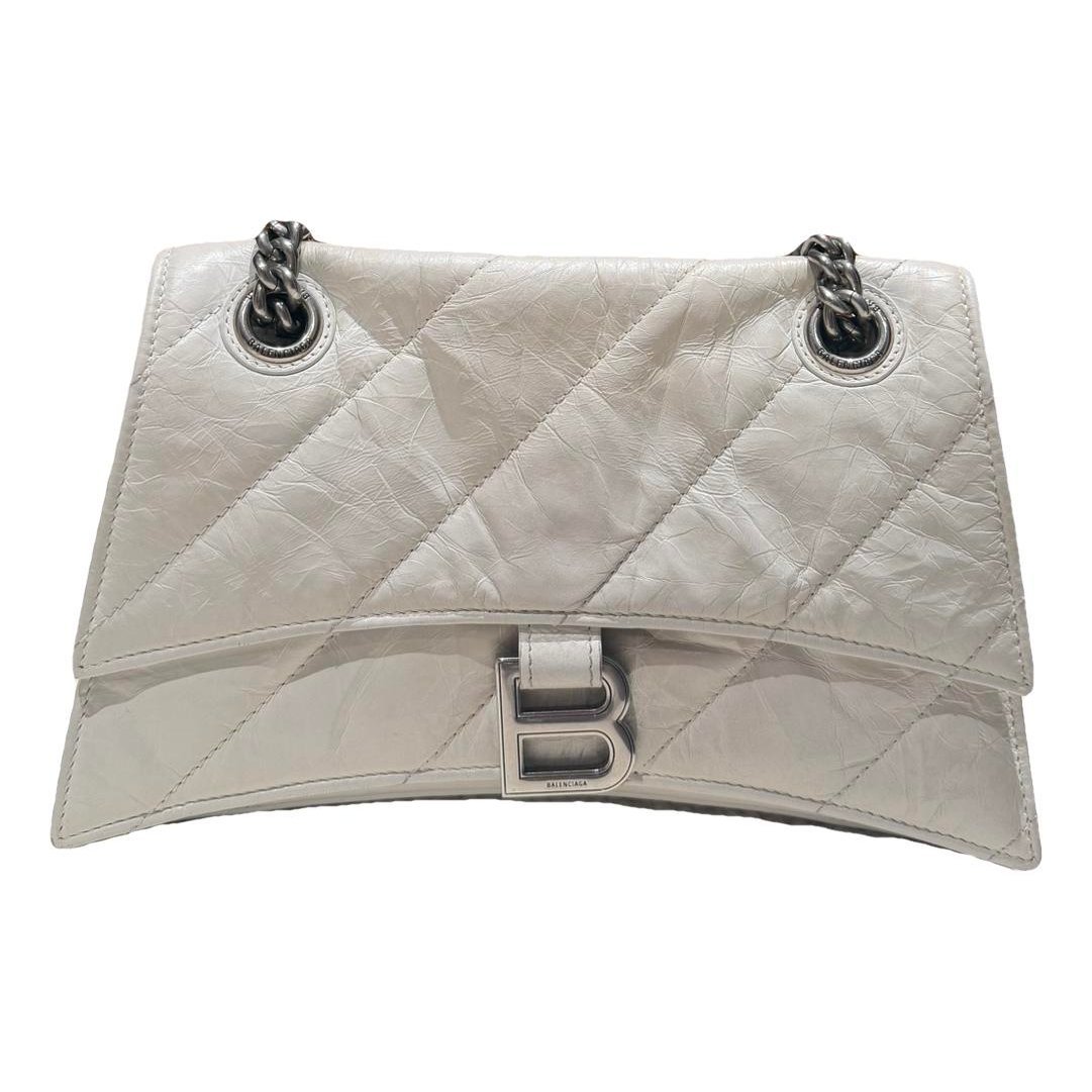 Crush leather handbag