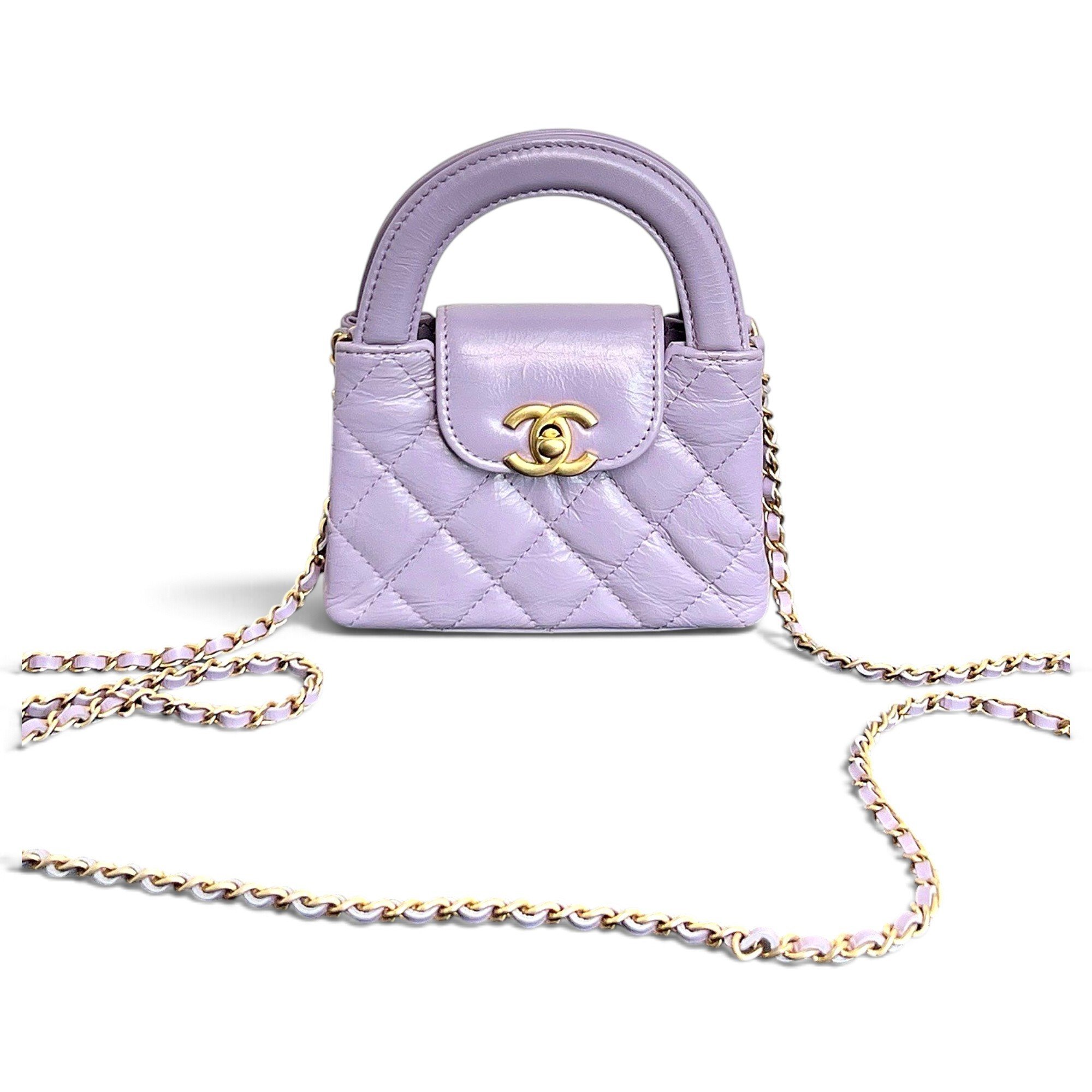 Mini Shopping leather handbag