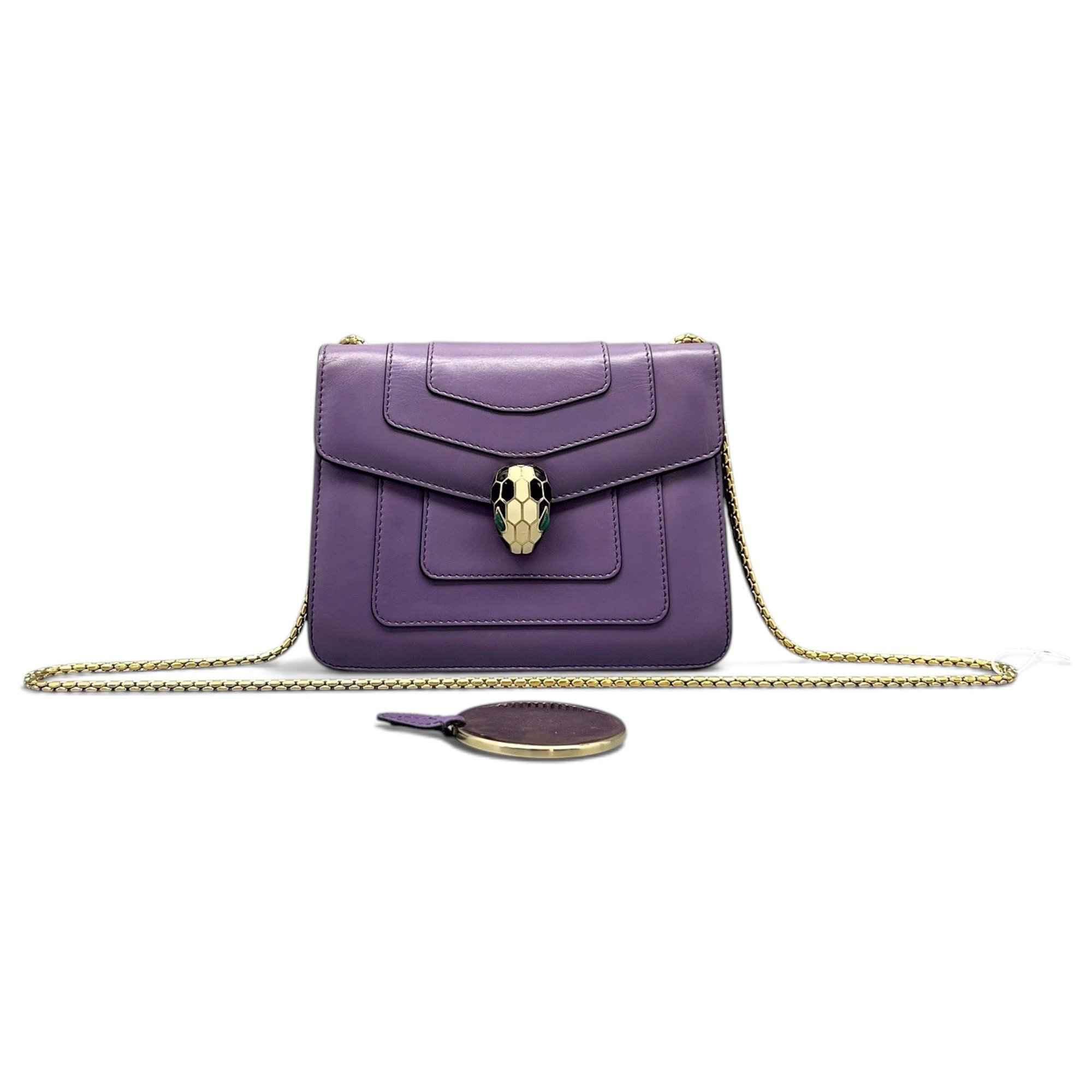 Bvlgari Serpenti leather handbag