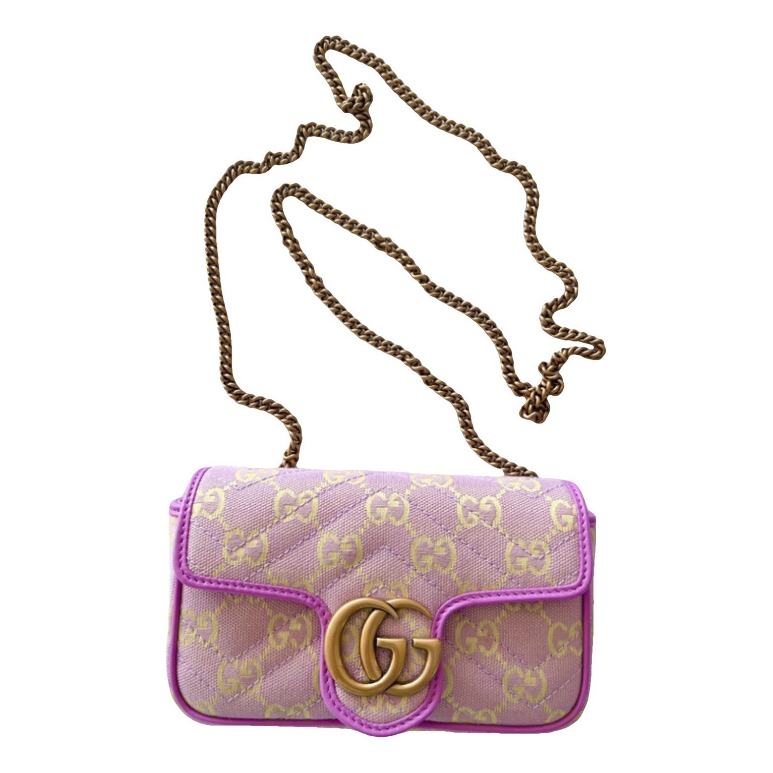 GG Marmont Chain Flap cloth crossbody bag