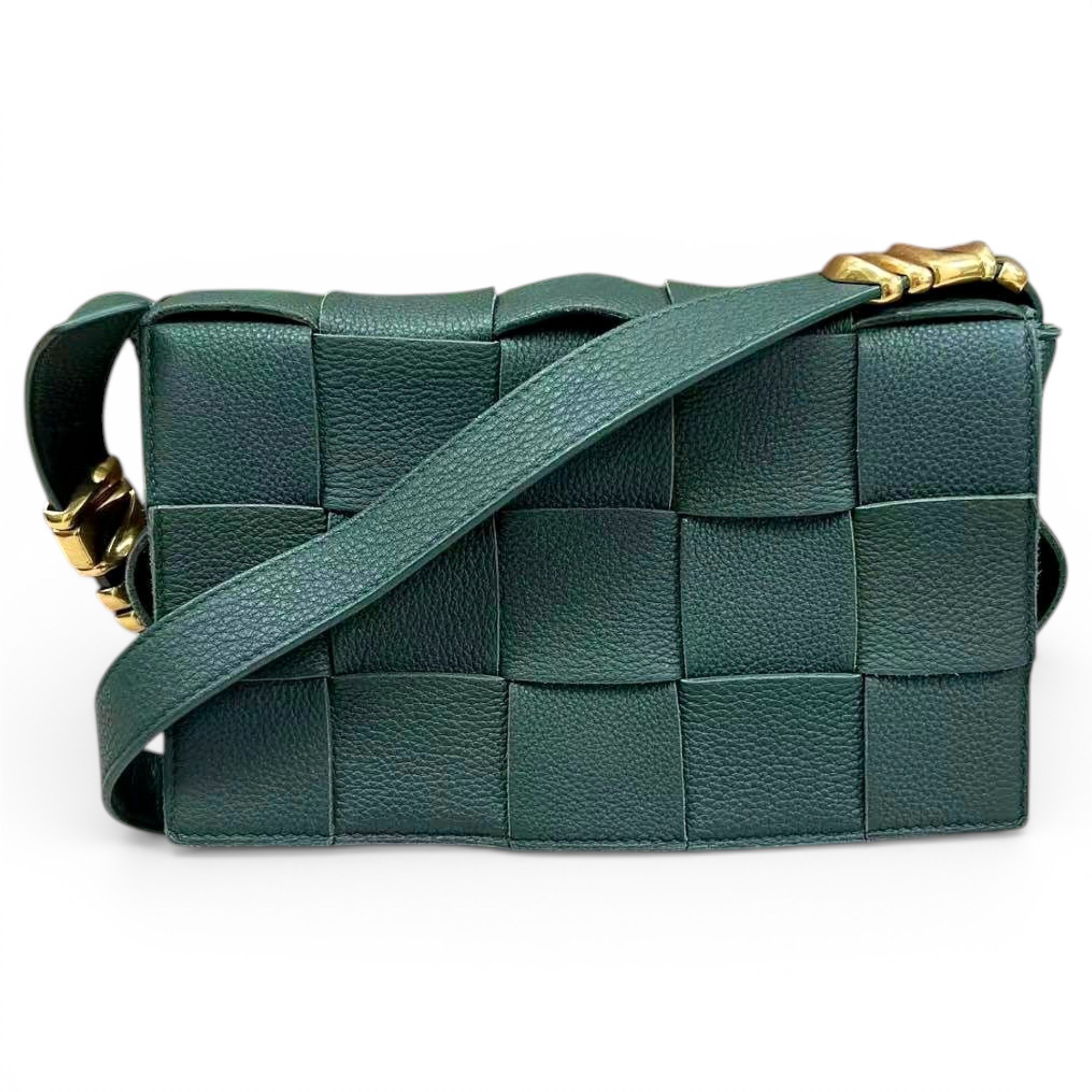 Cassette leather handbag