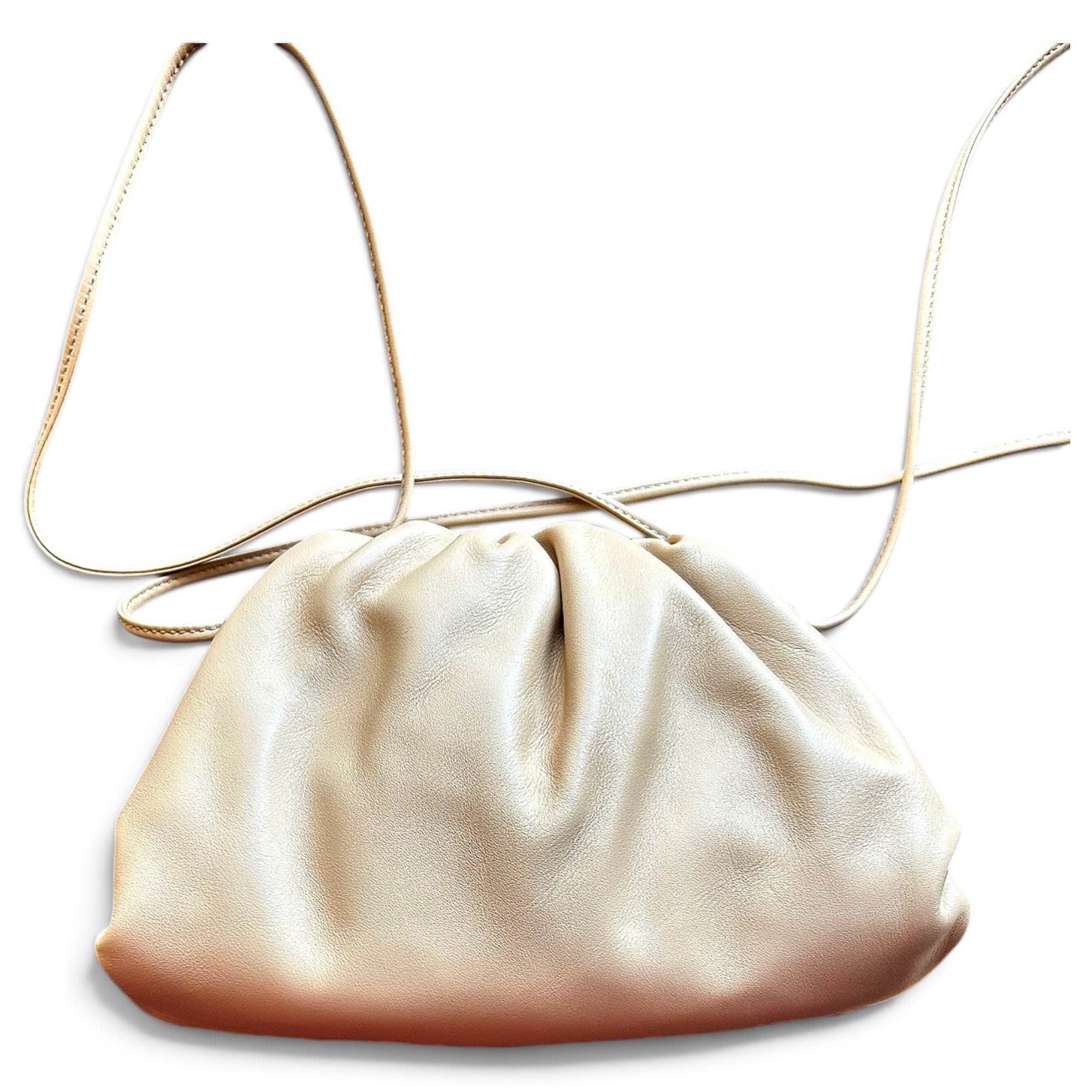 Pouch leather crossbody bag