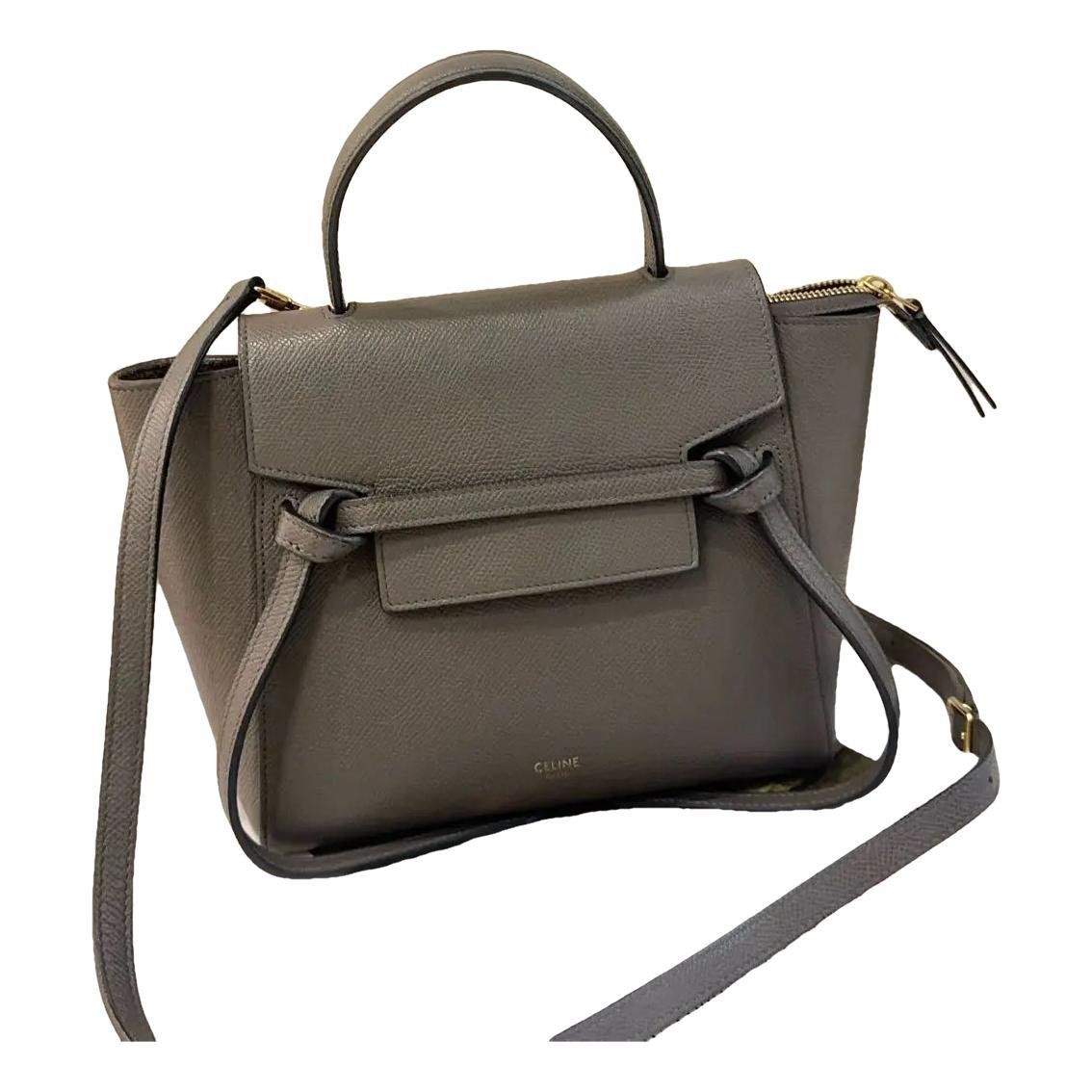 Belt leather handbag