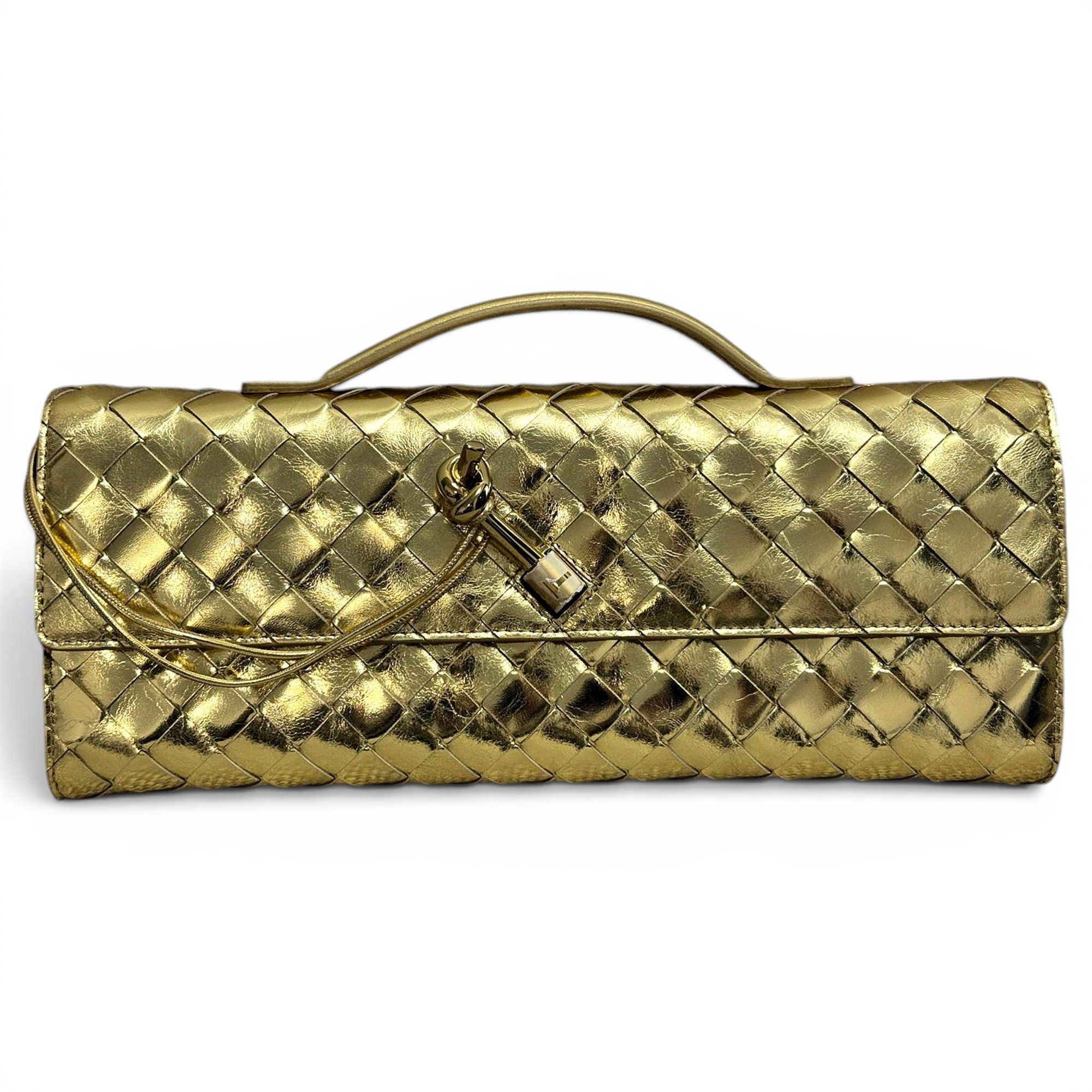 Pochette Knot leather clutch bag