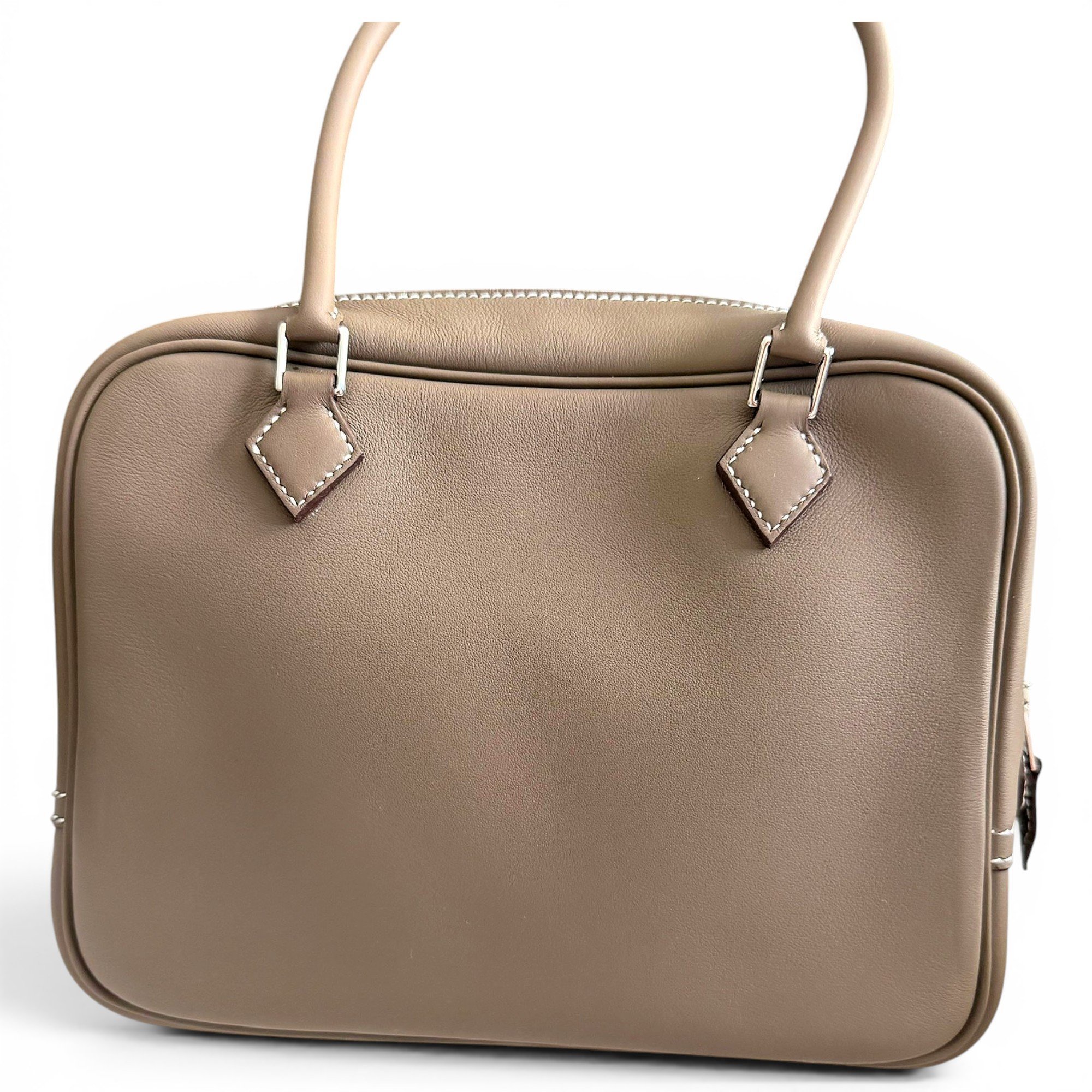 Plume leather handbag