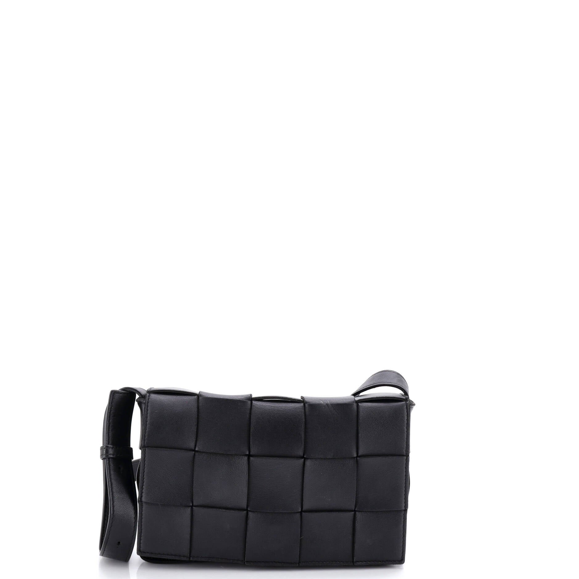 Bottega Veneta Cassette Crossbody Bag Maxi Intrecciato Leather Small