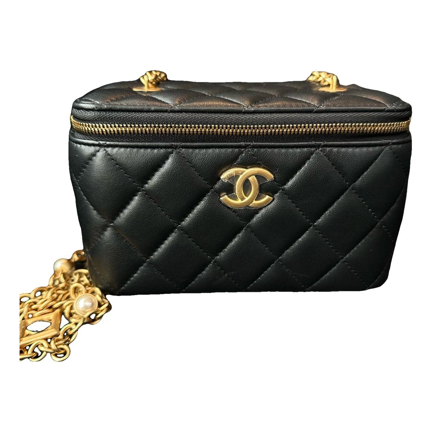 Trendy CC Vanity leather handbag