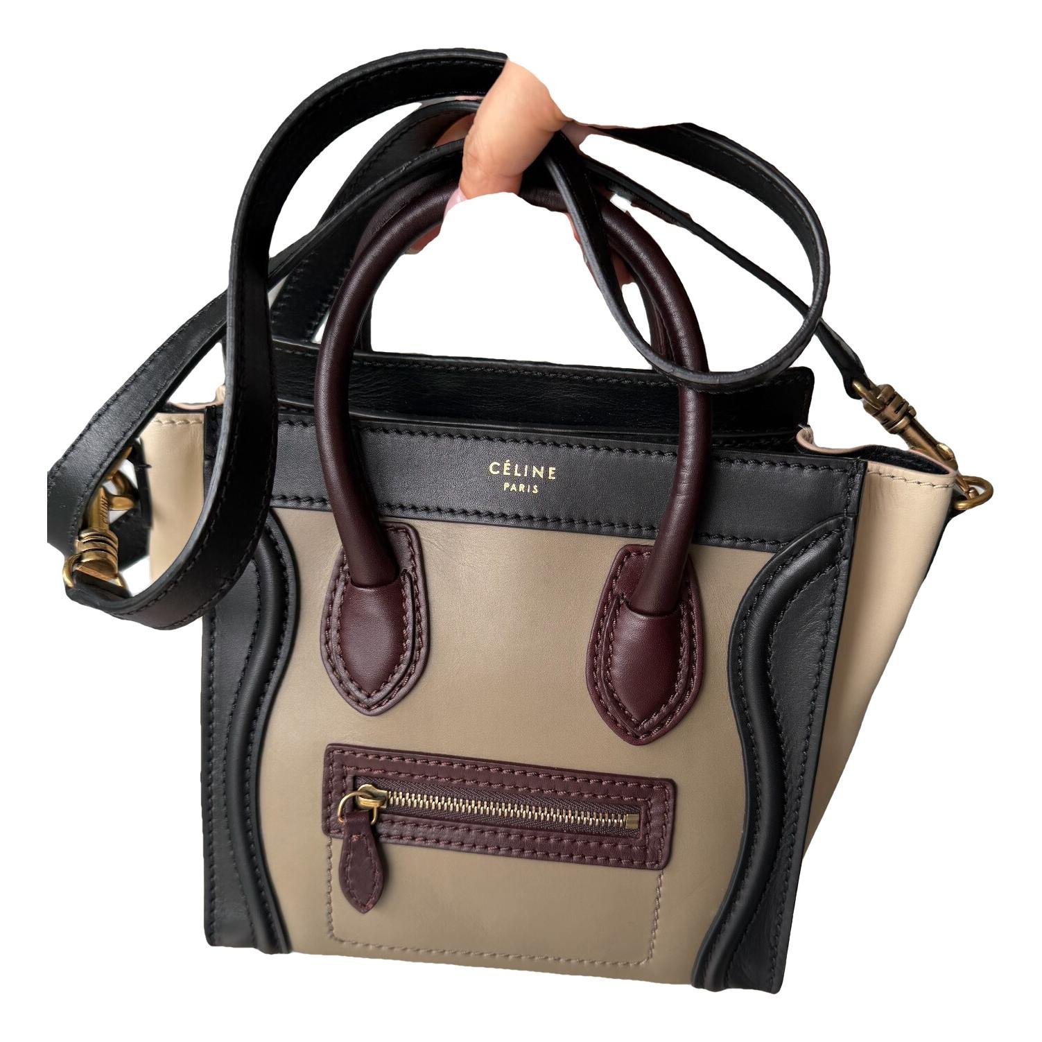 Nano Luggage leather handbag