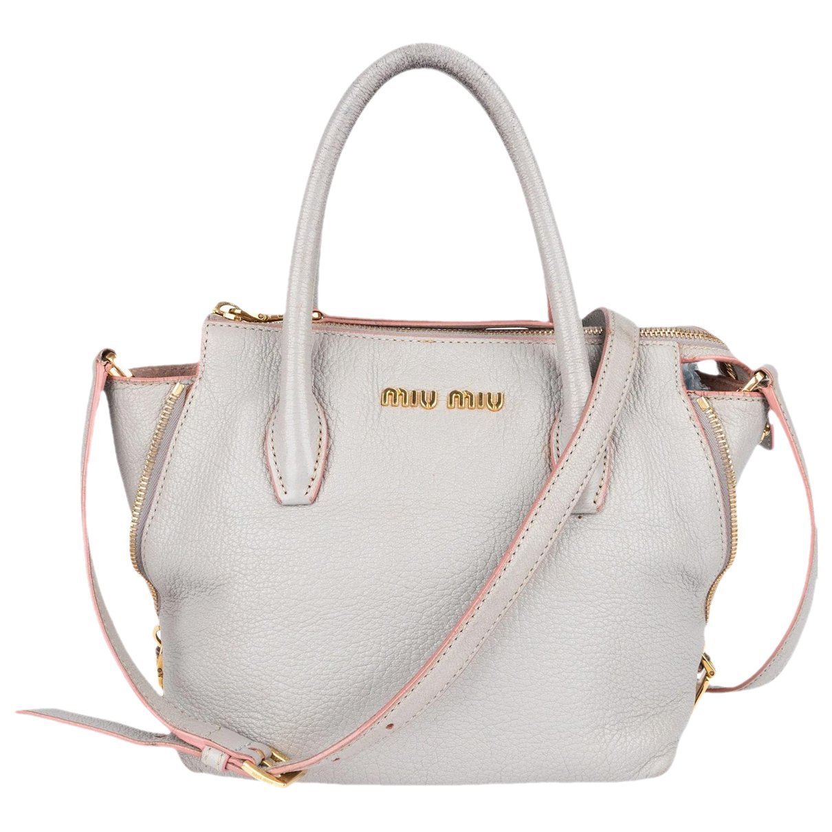 Madras leather handbag
