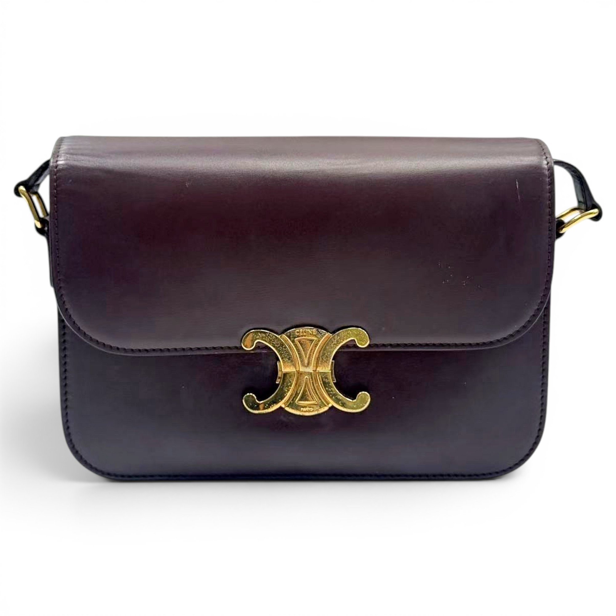 Triomphe leather handbag