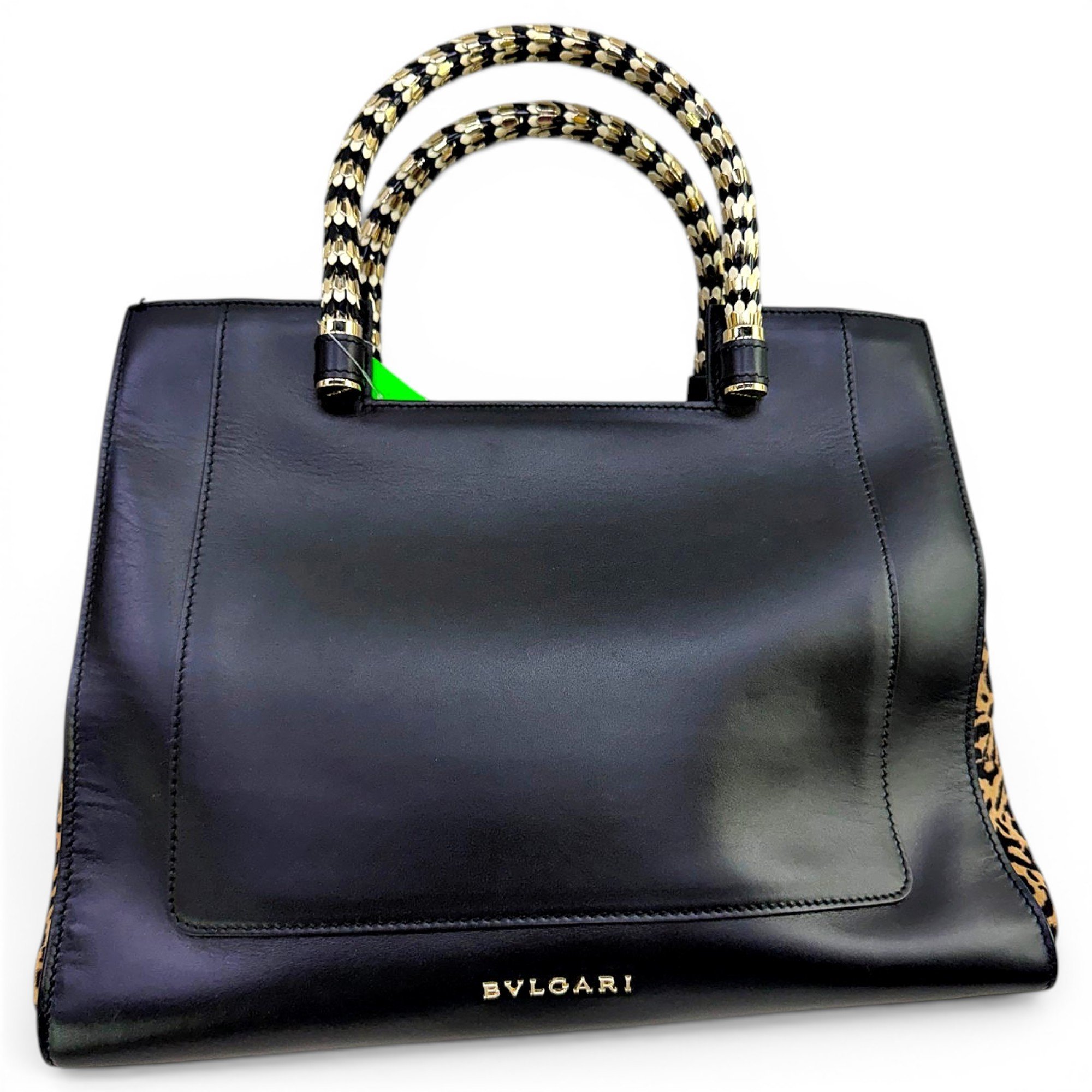 Bulgari leather tote