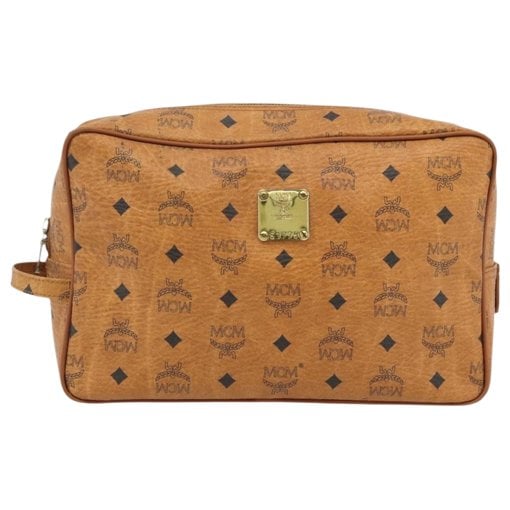 Leather clutch bag