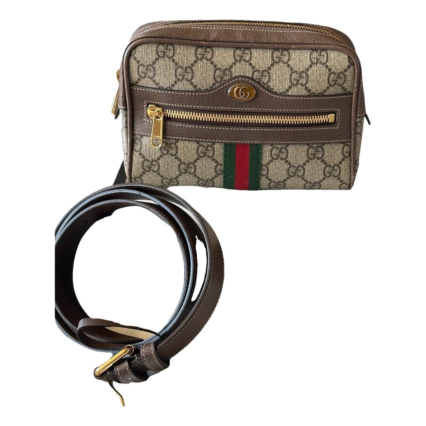 Ophidia leather clutch bag