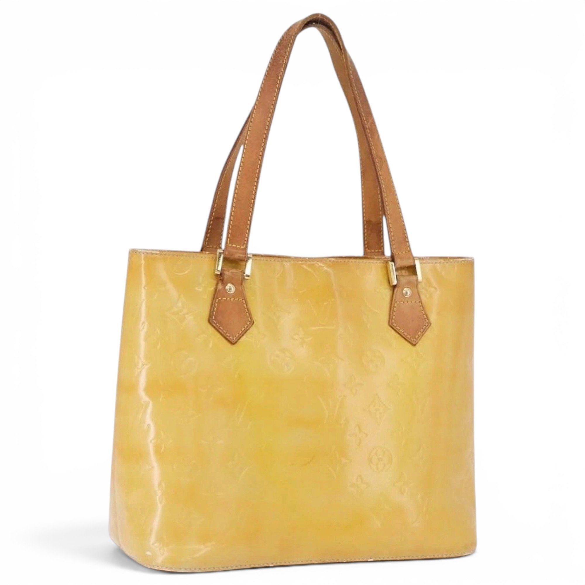 Patent leather handbag