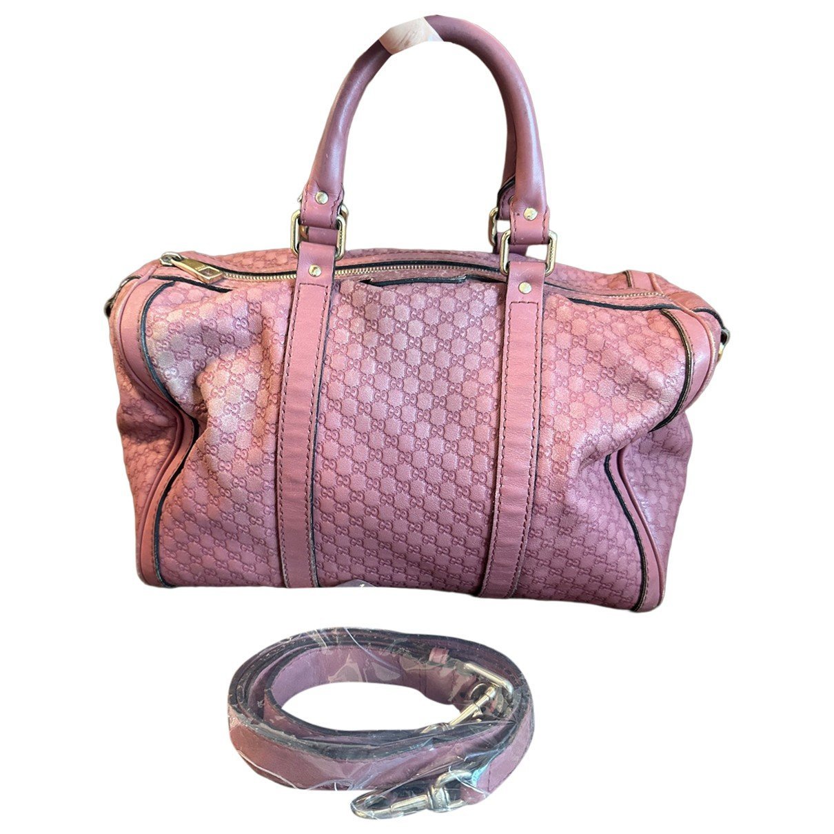 Boston leather tote