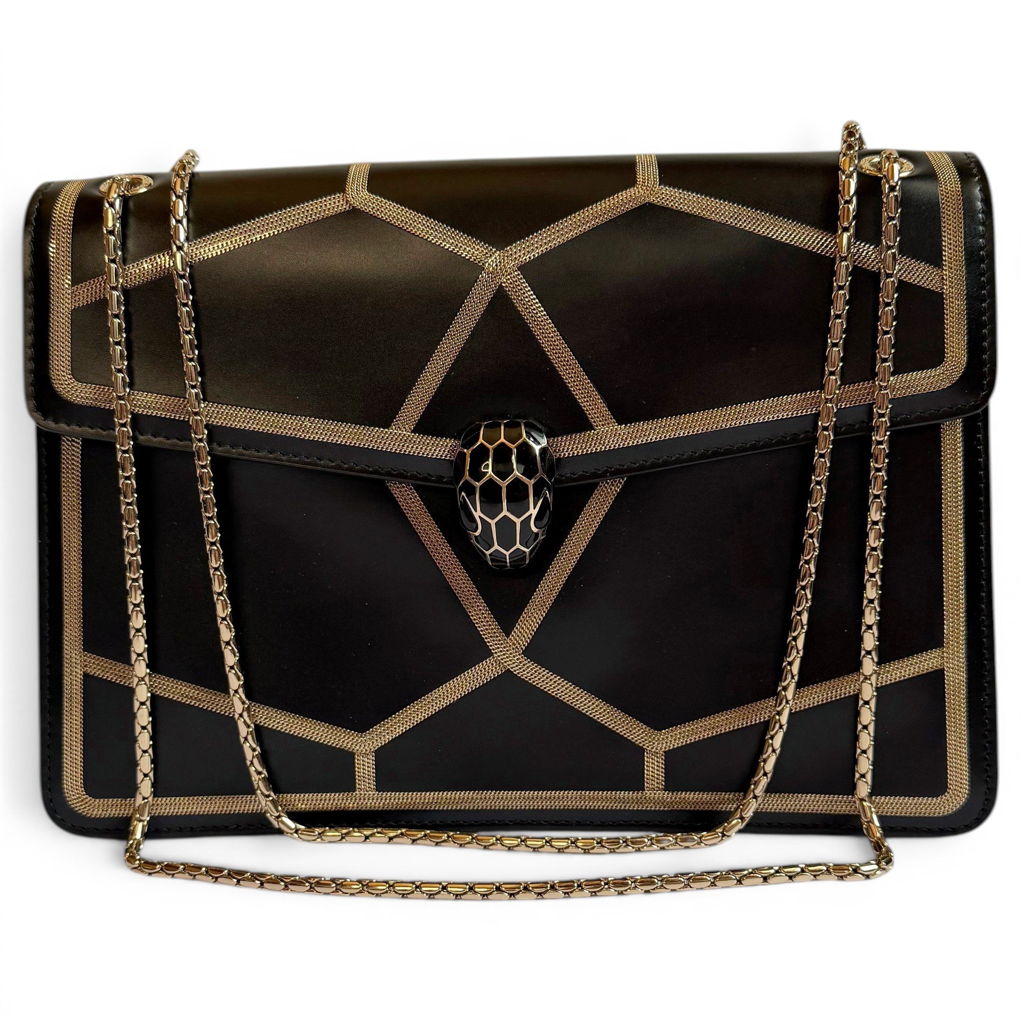Bvlgari Serpenti leather handbag