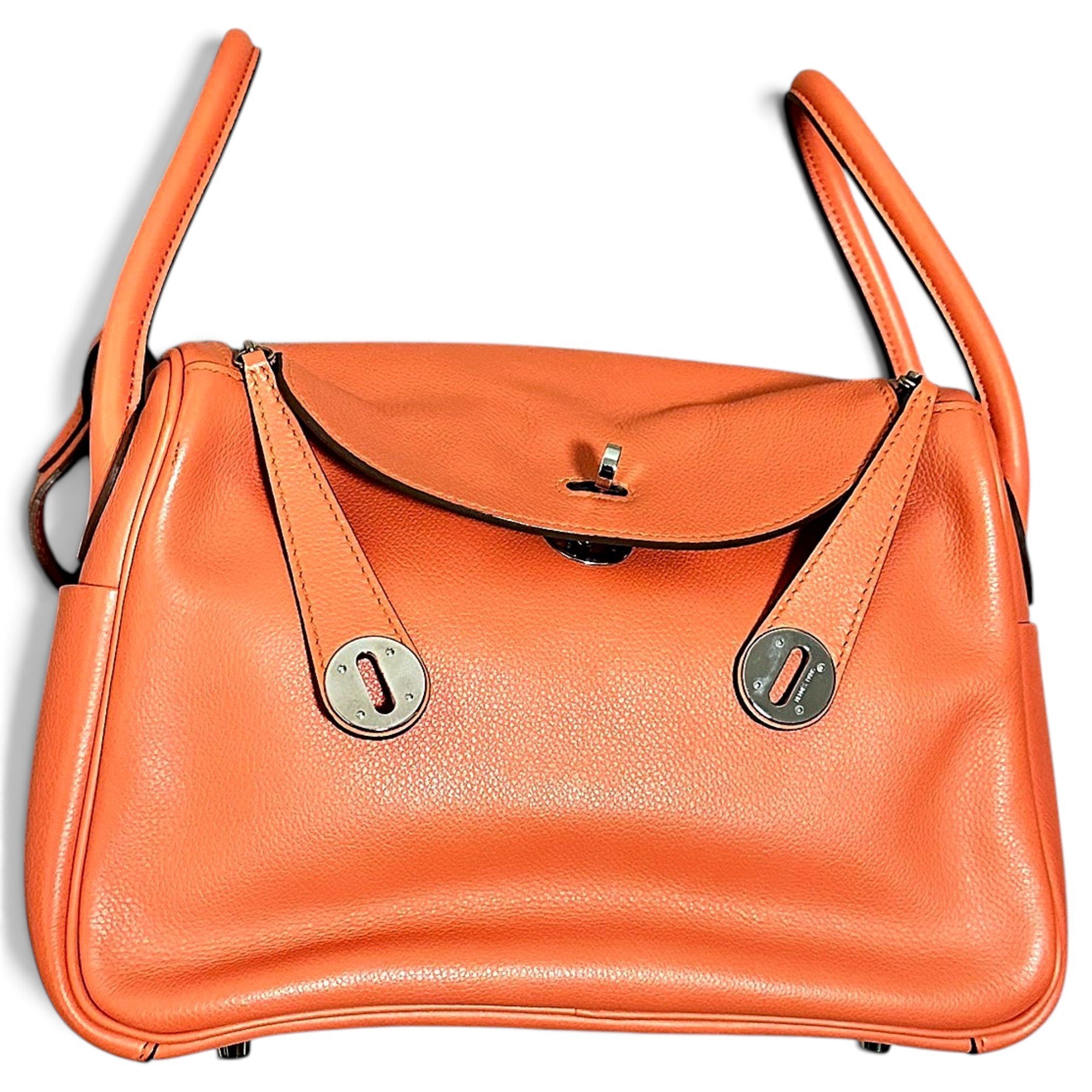 Hermes Lindy Handbag Flamingo