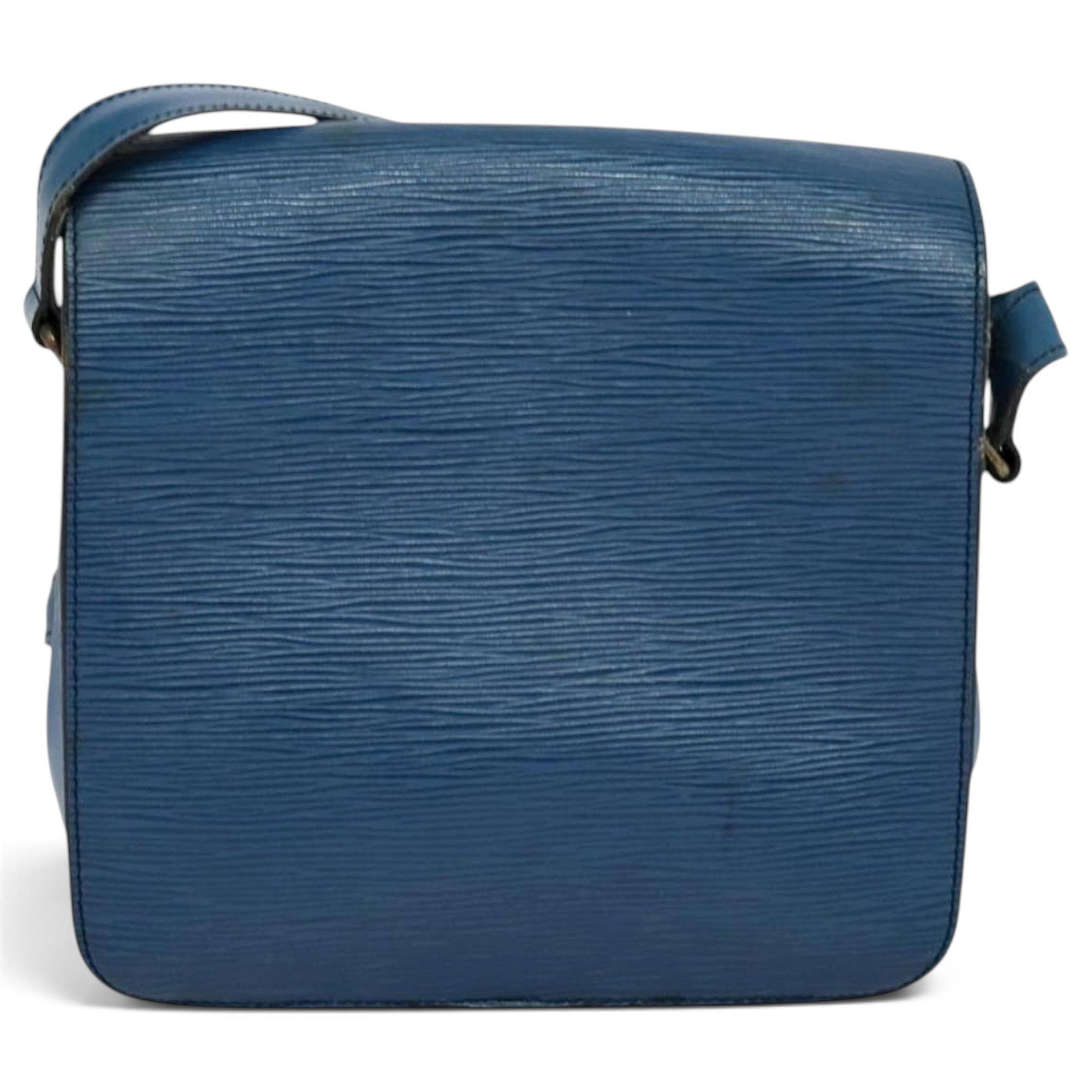 Cartouchière leather handbag