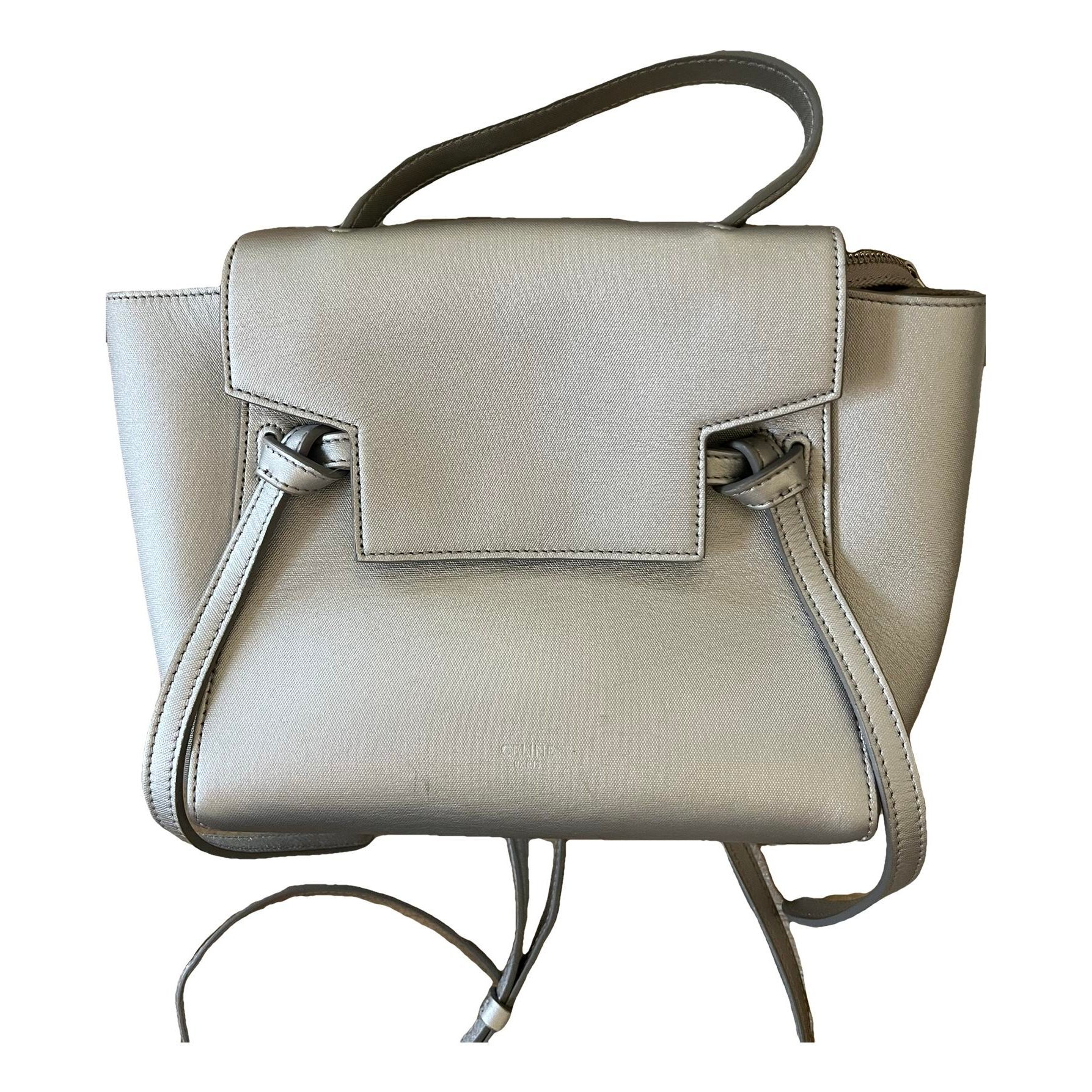 Belt leather handbag