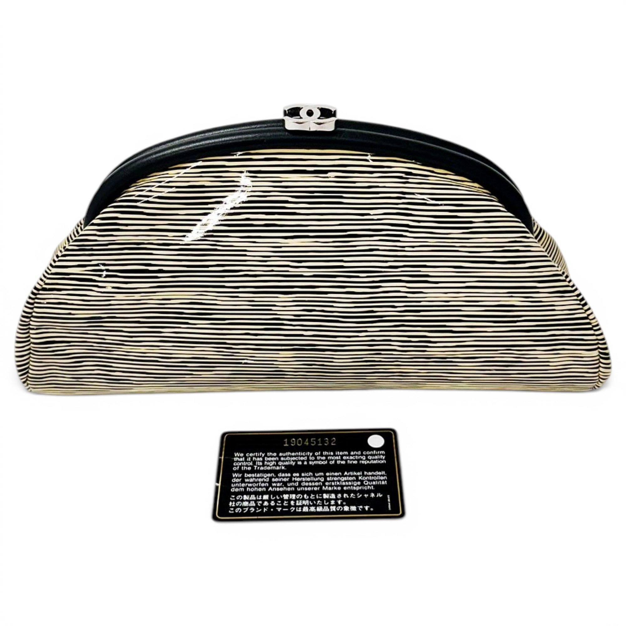 Leather clutch bag