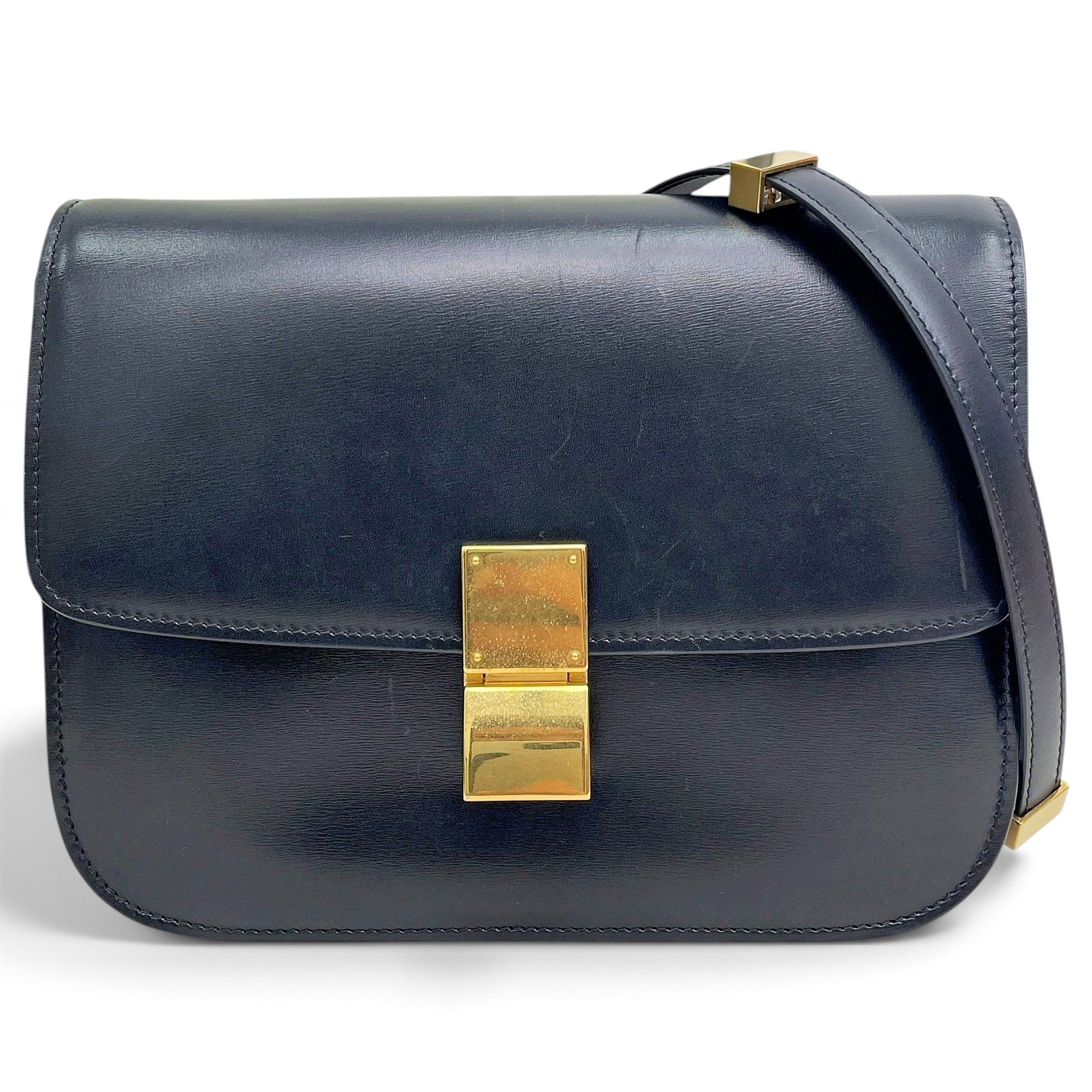 Classic leather crossbody bag