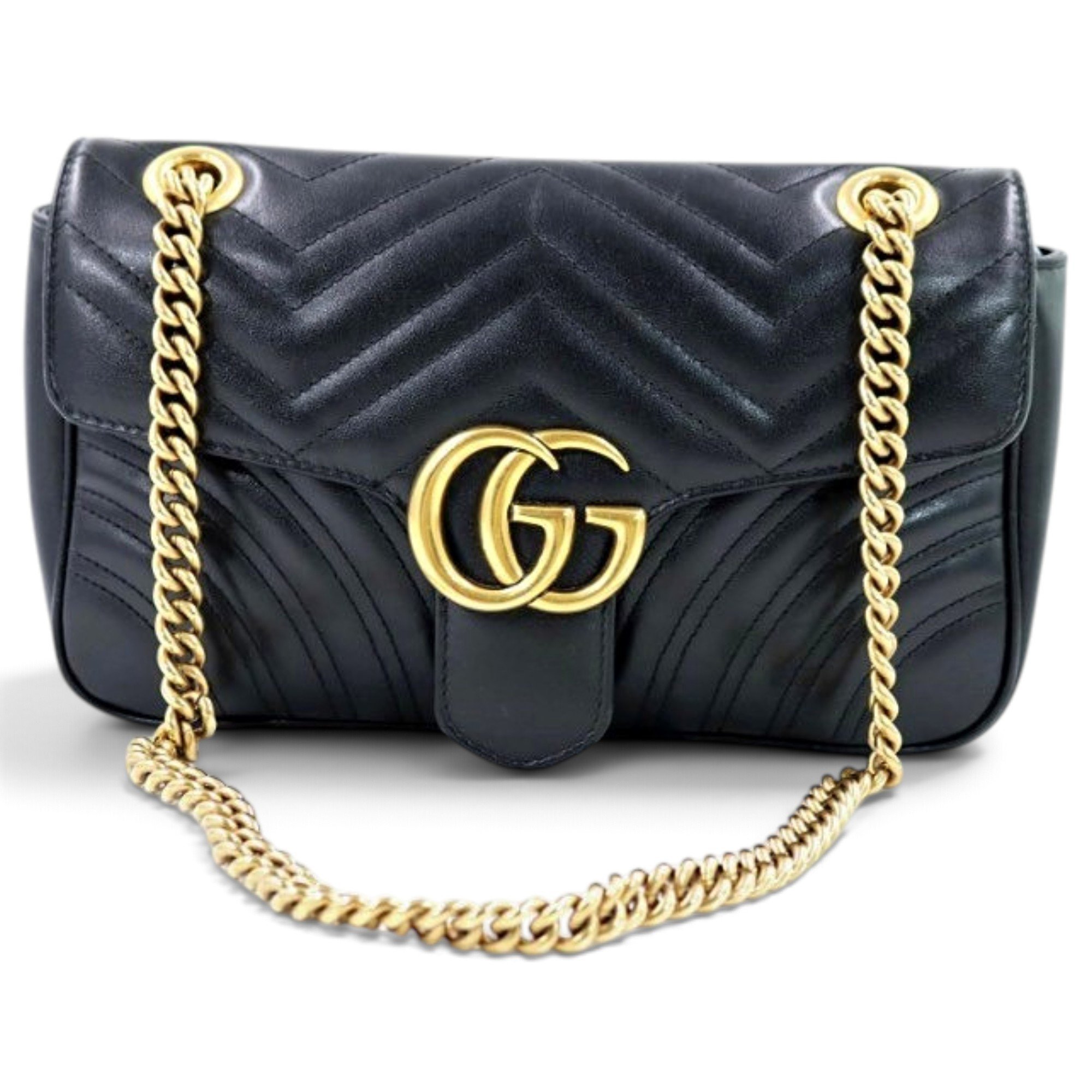GG Marmont Flap leather crossbody bag