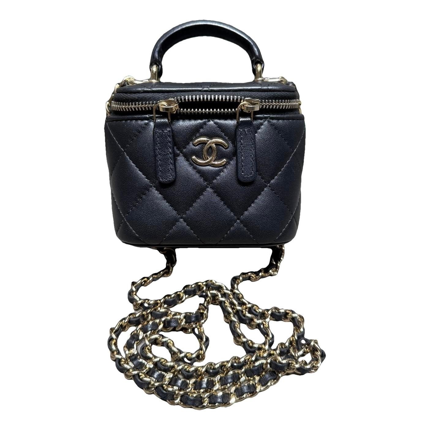 Trendy CC Vanity leather handbag