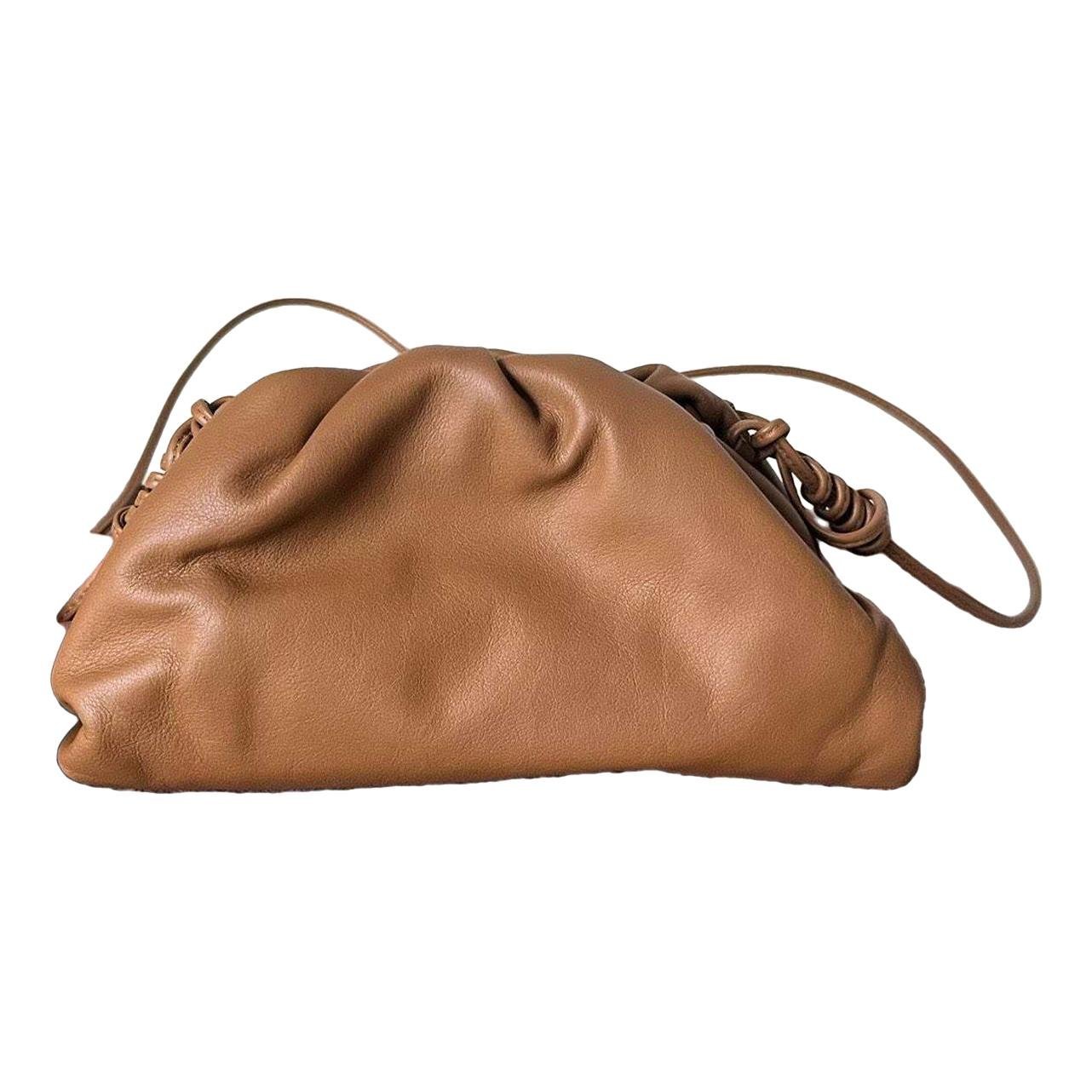 Pouch leather handbag