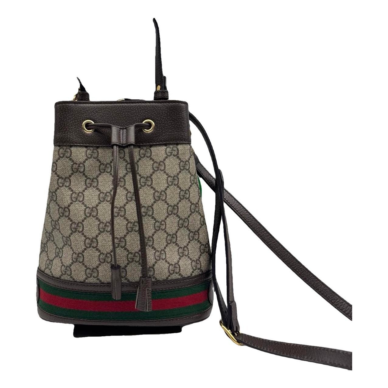 Ophidia Bucket leather crossbody bag