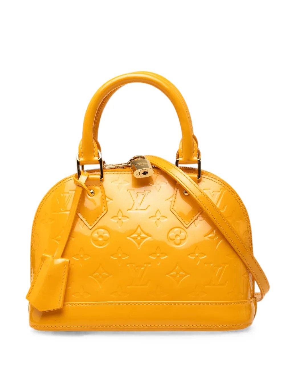 2012 Monogram Vernis Alma BB satchel