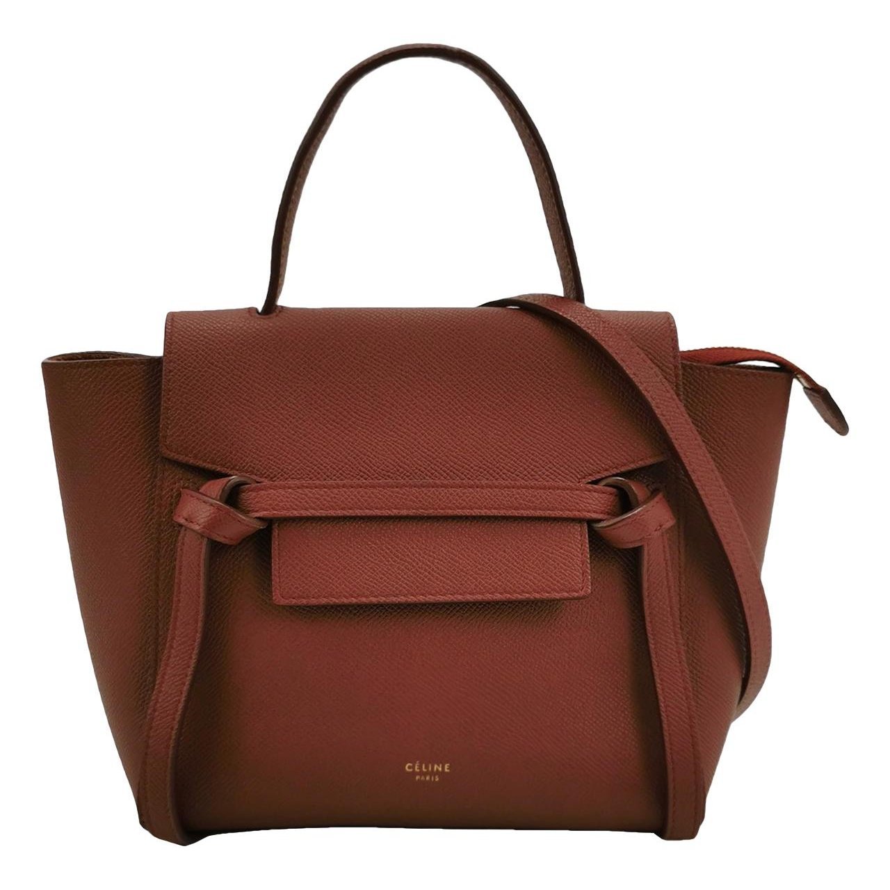 Belt leather handbag