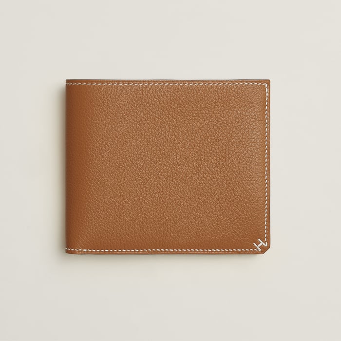Gold H Sellier Compact Wallet